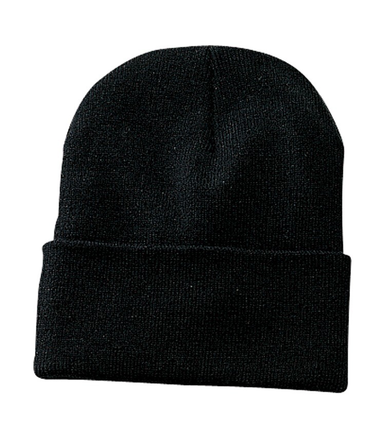 Am image of a Custom ATC Everyday Knit Cuff Toque in Black!