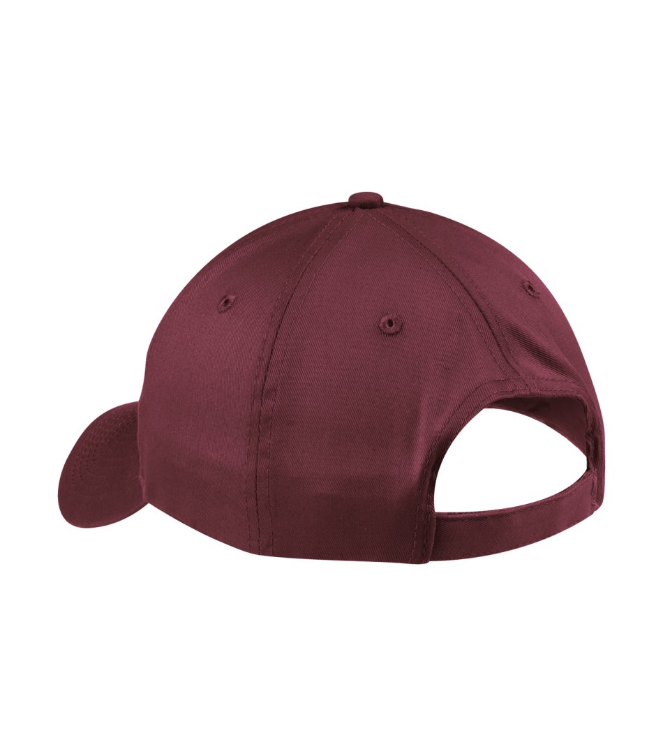 Am image of a Custom ATC Everyday Cotton Twill Cap in Maroon!