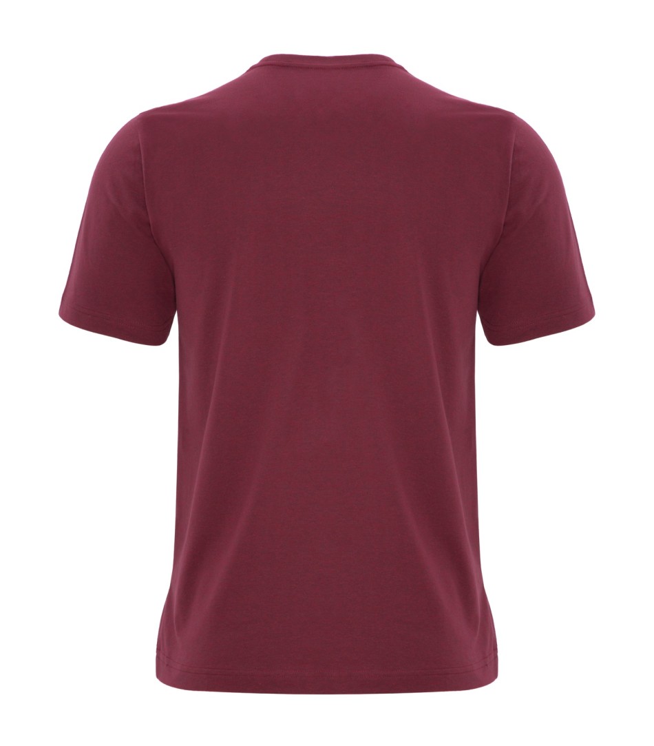 Am image of a Custom ATC Eurospun Ring spun Tee in Heather Cardinal!