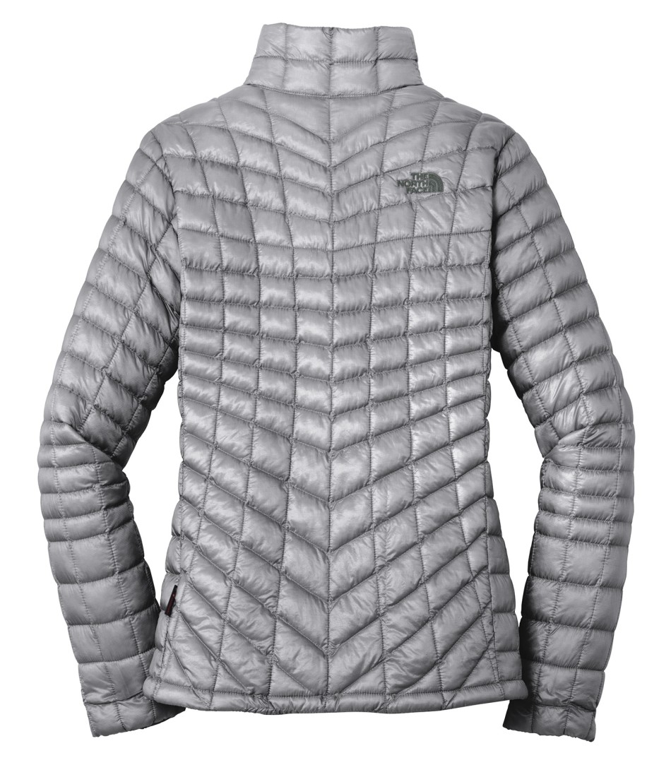 Am image of a Custom The North Face Thermoball Trekker Ladies' Jacket in Mid Grey!