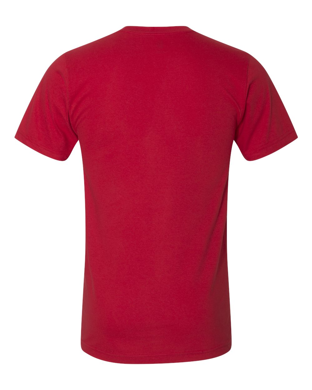Am image of a Custom American Apparel Fine Jersey Short Sleeve Tee in Red!