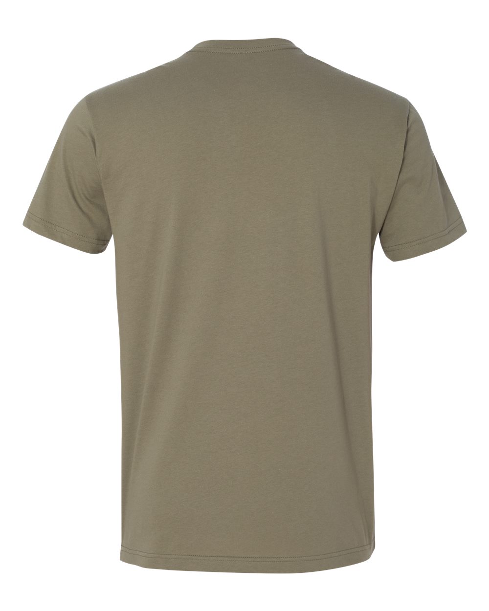 Am image of a Custom Next Level Unisex Cotton TShirt in Light Olive!