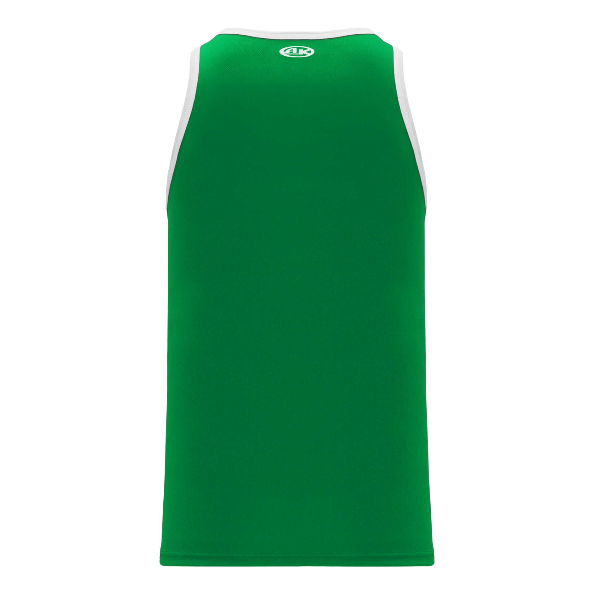 Am image of a Custom Athletic Knit League Basketball Jerseys in Kelly/White!