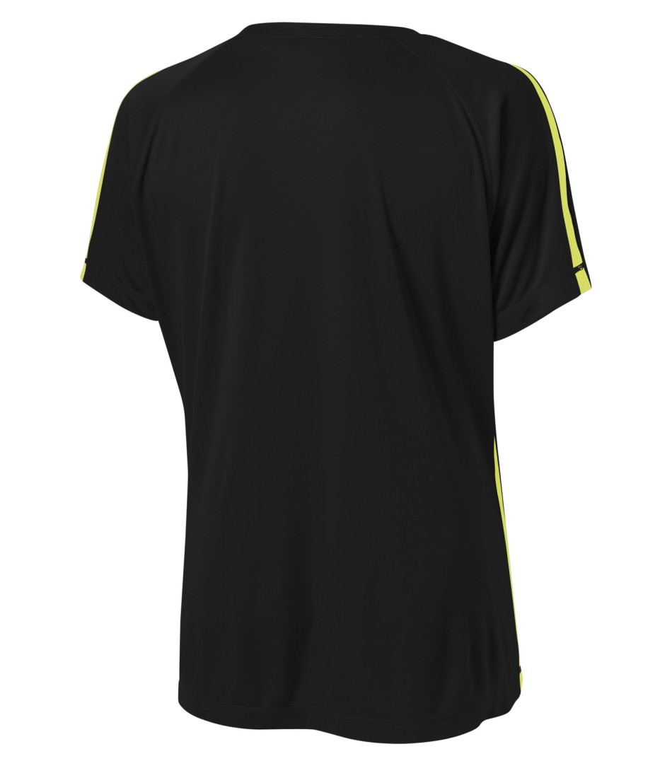 Am image of a Custom ATC Pro Team Home and Away Ladies Jersey in Black/Extreme Yellow!