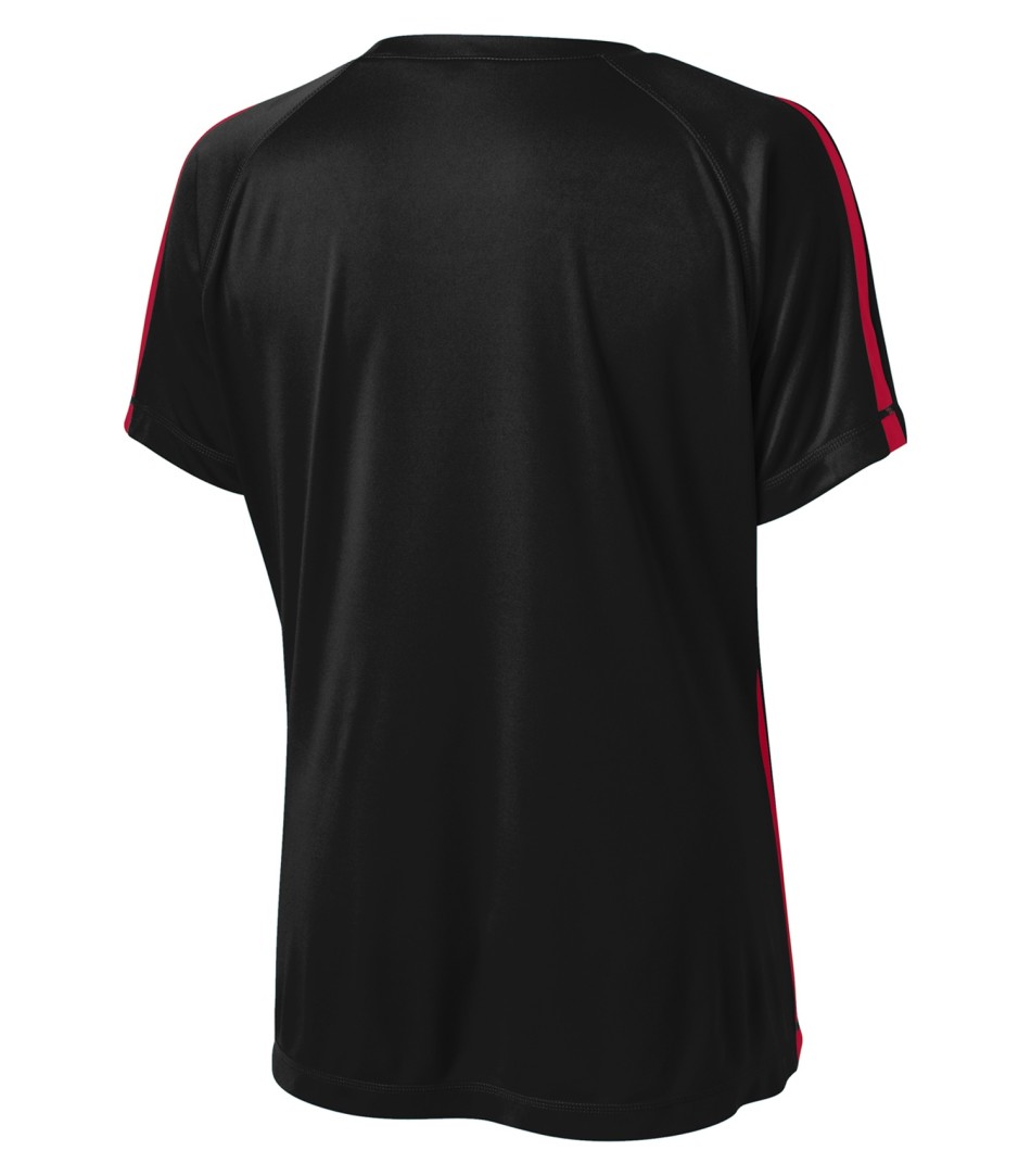 Am image of a Custom ATC Pro Team Home and Away Ladies Jersey in Black/True Red!