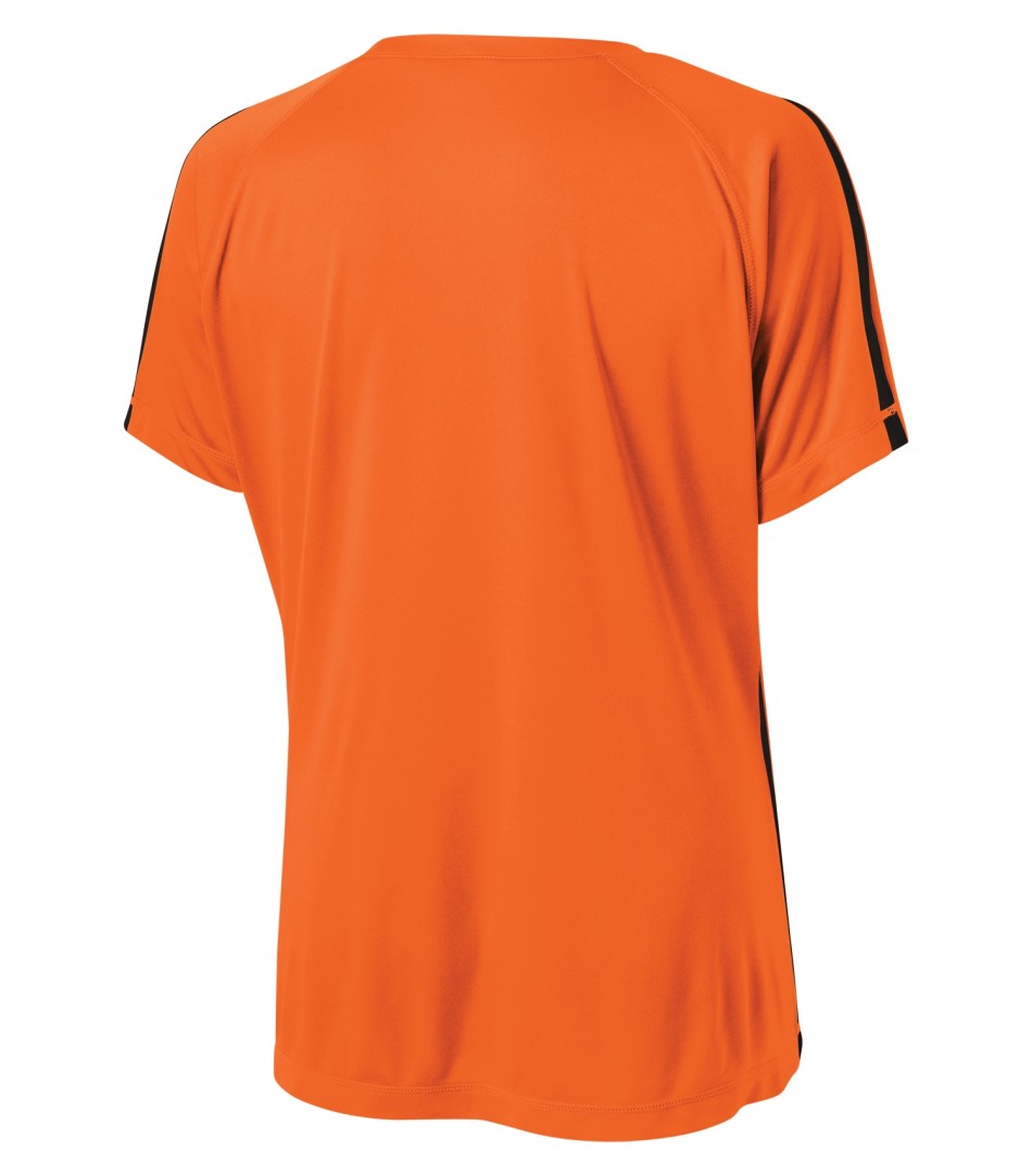 Am image of a Custom ATC Pro Team Home and Away Ladies Jersey in Deep Orange/Black!