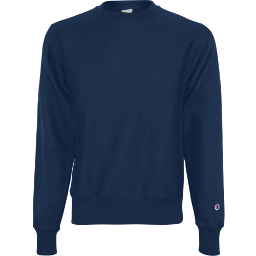 Champion Adult Reverse Weave Fleece Crew in Navy