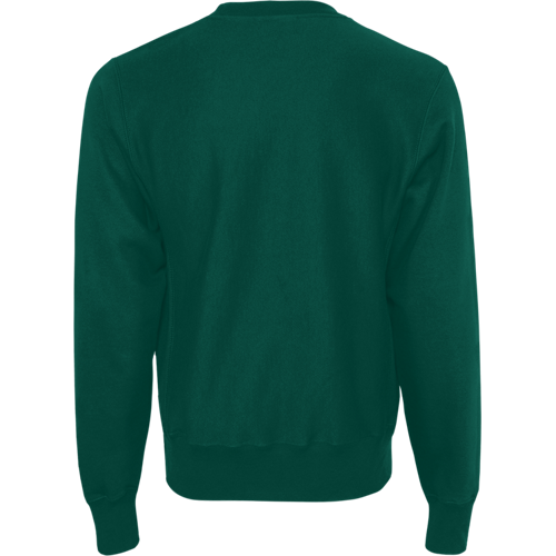 Am image of a Custom Champion Adult Reverse Weave Fleece Crew in Dark Green!