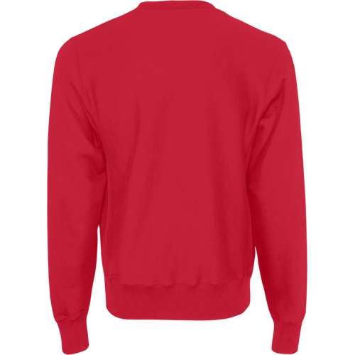 Am image of a Custom Champion Adult Reverse Weave Fleece Crew in Scarlet!
