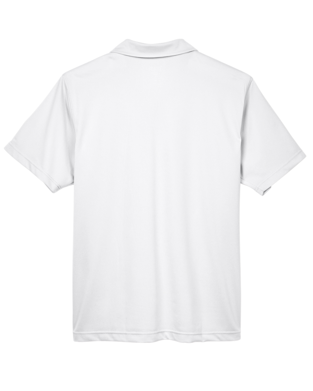 Am image of a Custom Team 365 Men's Command Snag Protection Polo in White!