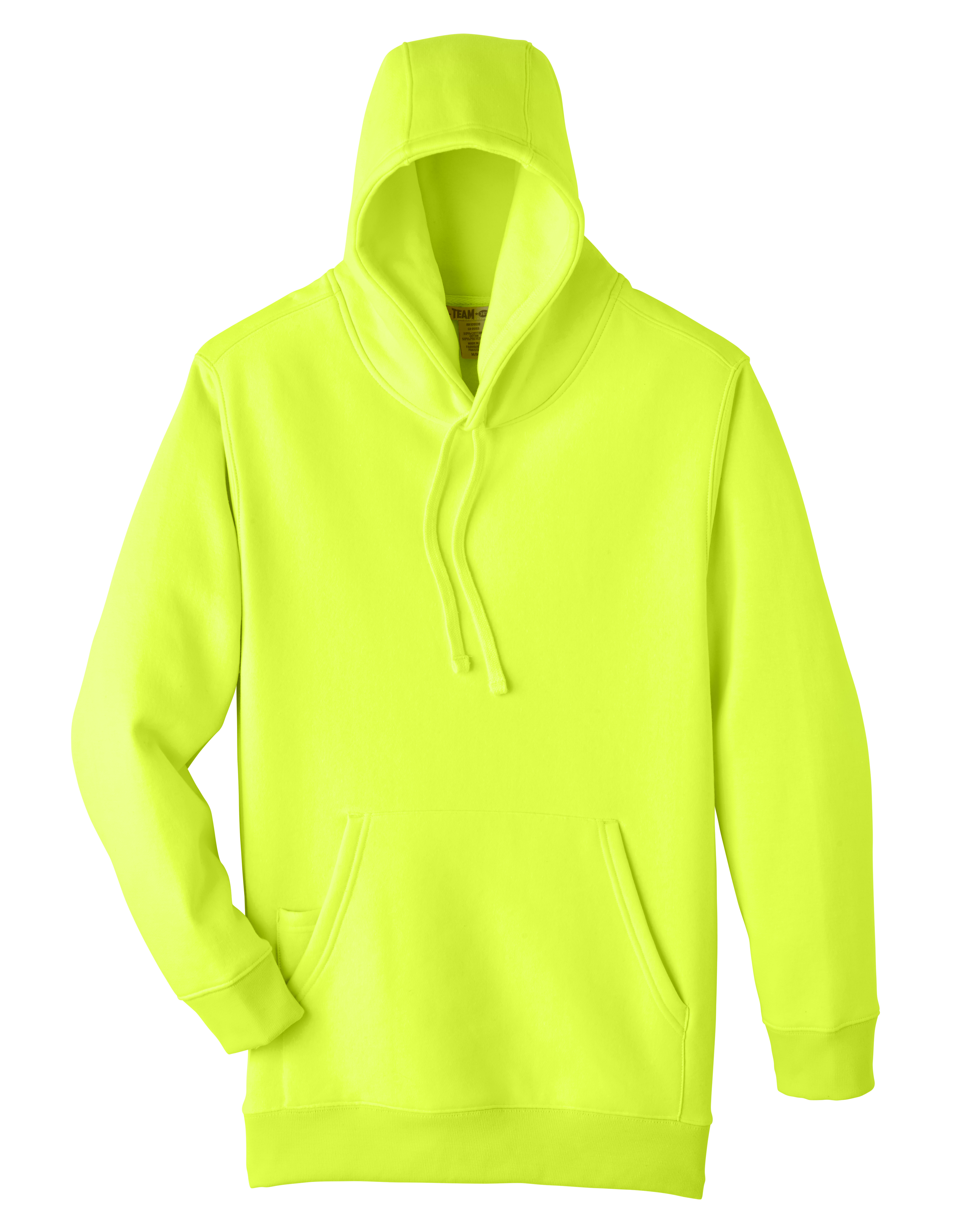 Team 365 Adult Zone HydroSport™ Heavyweight Pullover Hooded Sweatshirt in Safety Yellow