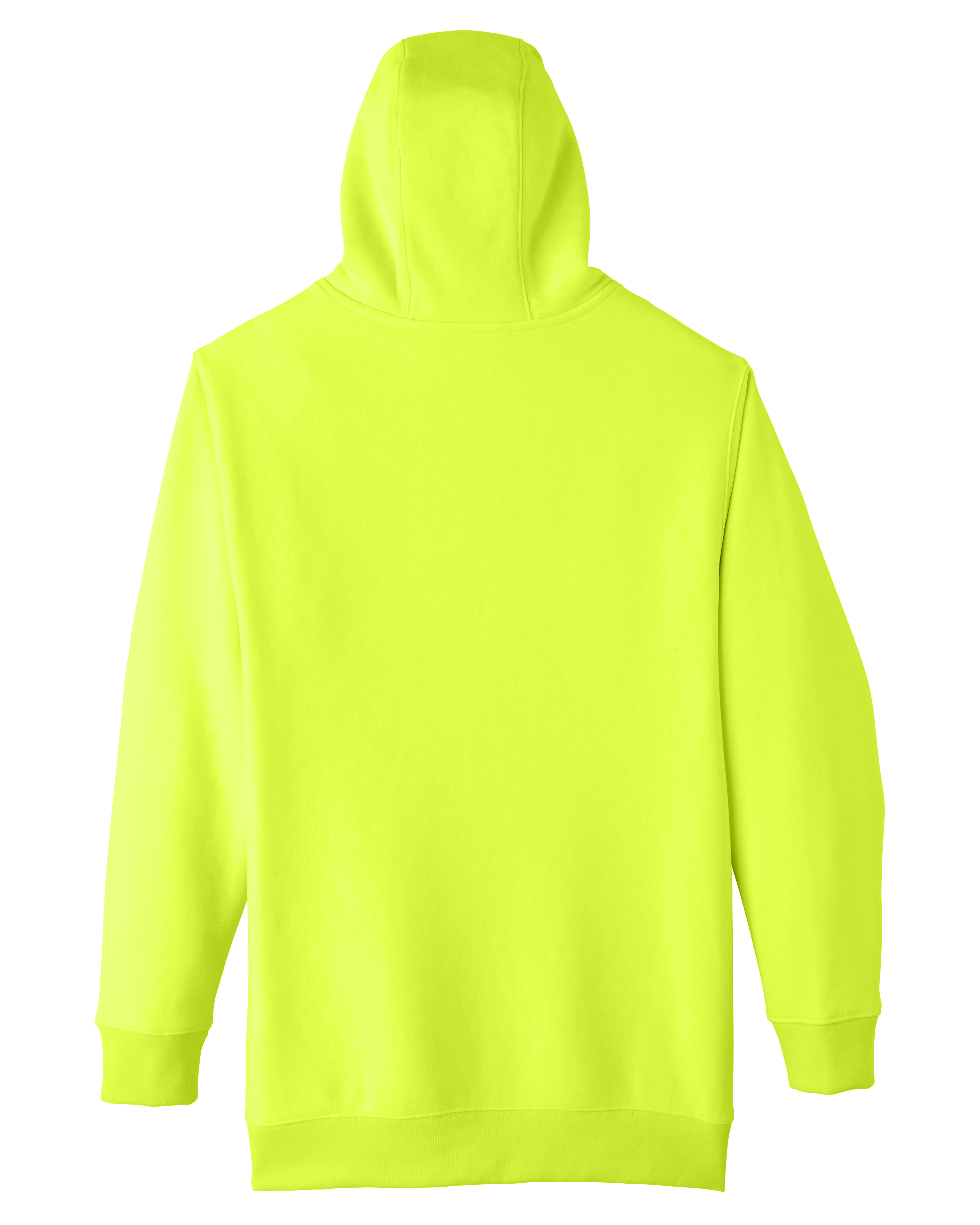 Am image of a Custom Team 365 Adult Zone HydroSport™ Heavyweight Pullover Hooded Sweatshirt in Safety Yellow!