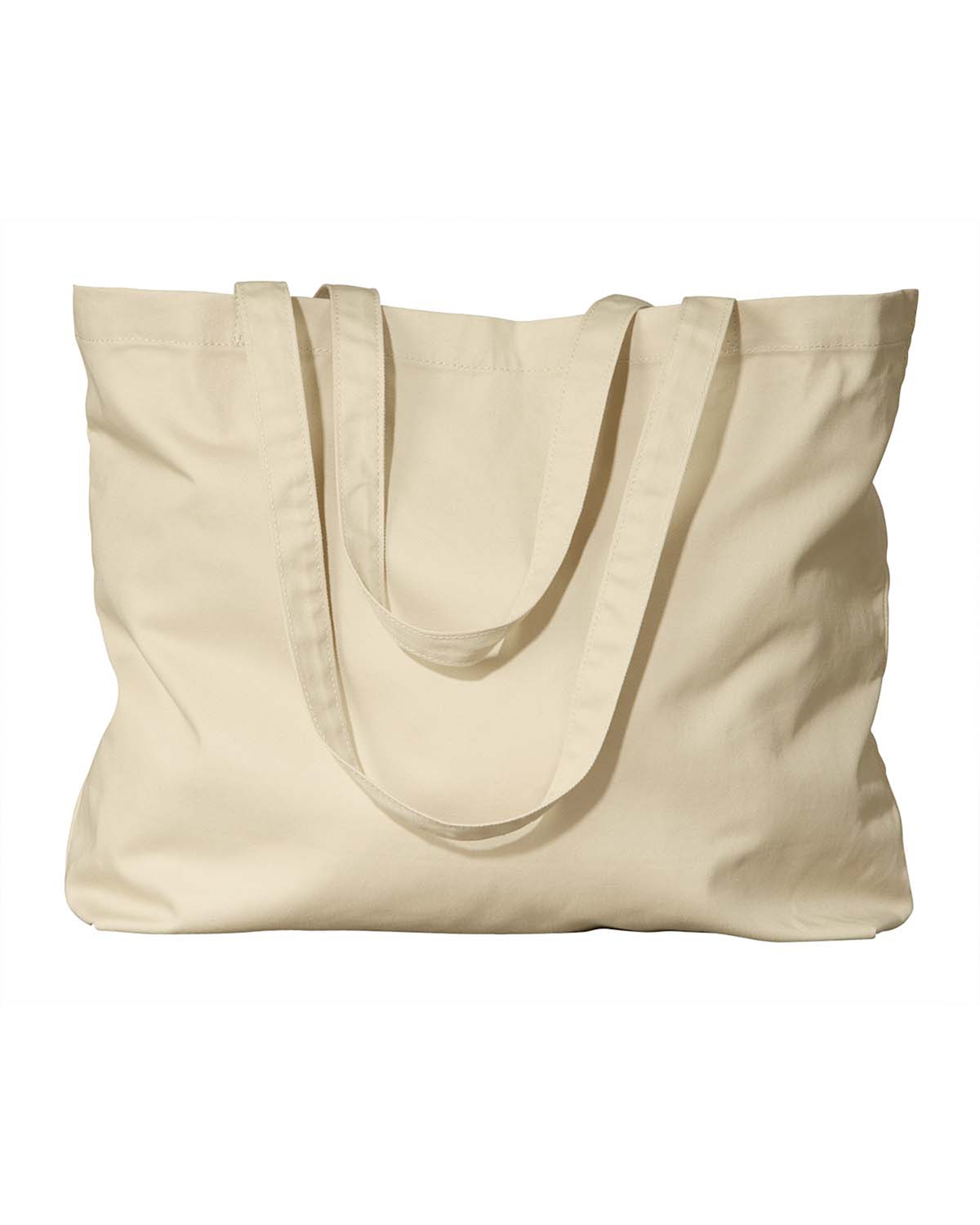 Am image of a Custom Econscious Organic Cotton Large Twill Tote in Oyster!