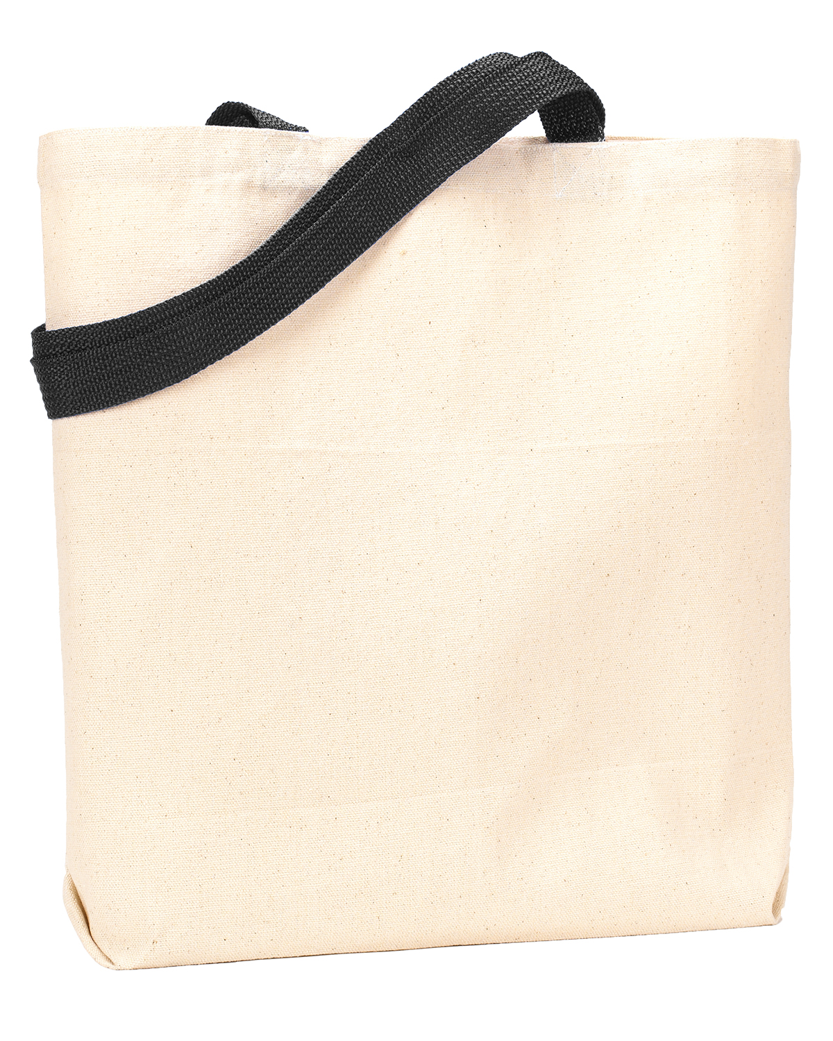 Am image of a Custom Liberty Bags Jennifer Recycled Cotton Canvas Tote in Natural/Black!