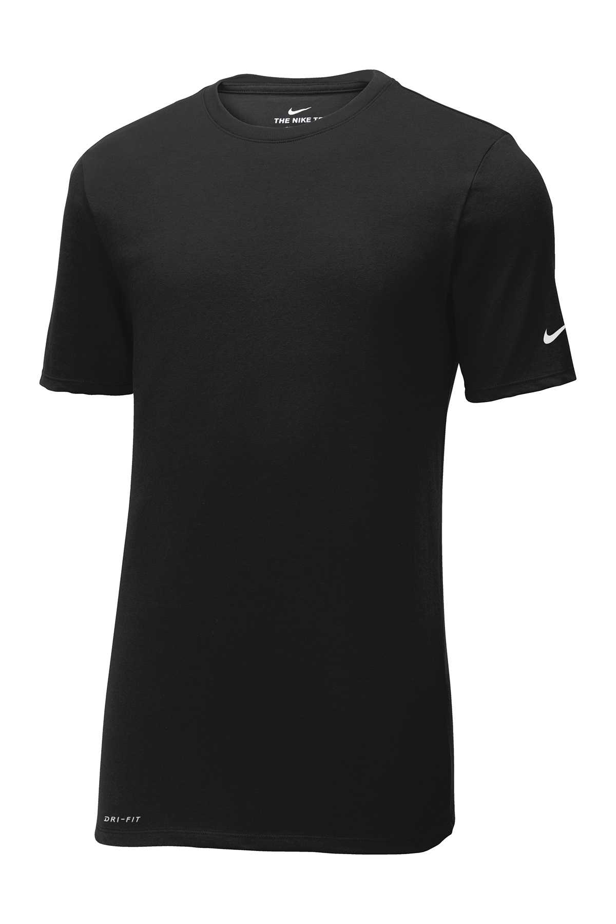 Nike Dri FIT Cotton Poly Tee in Black