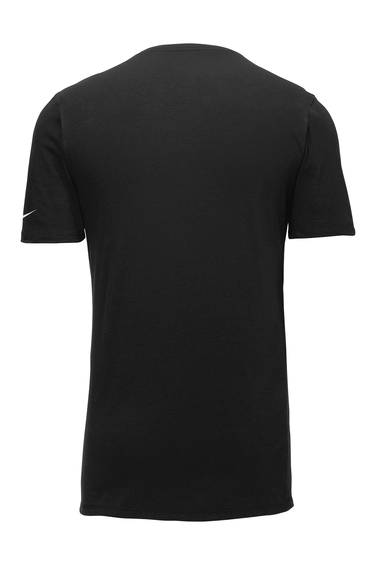 Am image of a Custom Nike Dri FIT Cotton Poly Tee in Black!