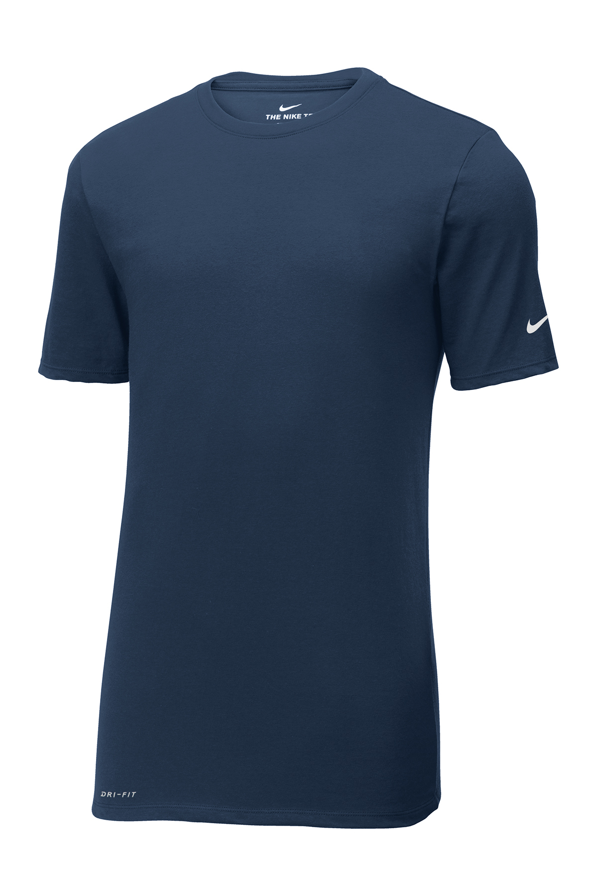 Nike Dri FIT Cotton Poly Tee in College Navy