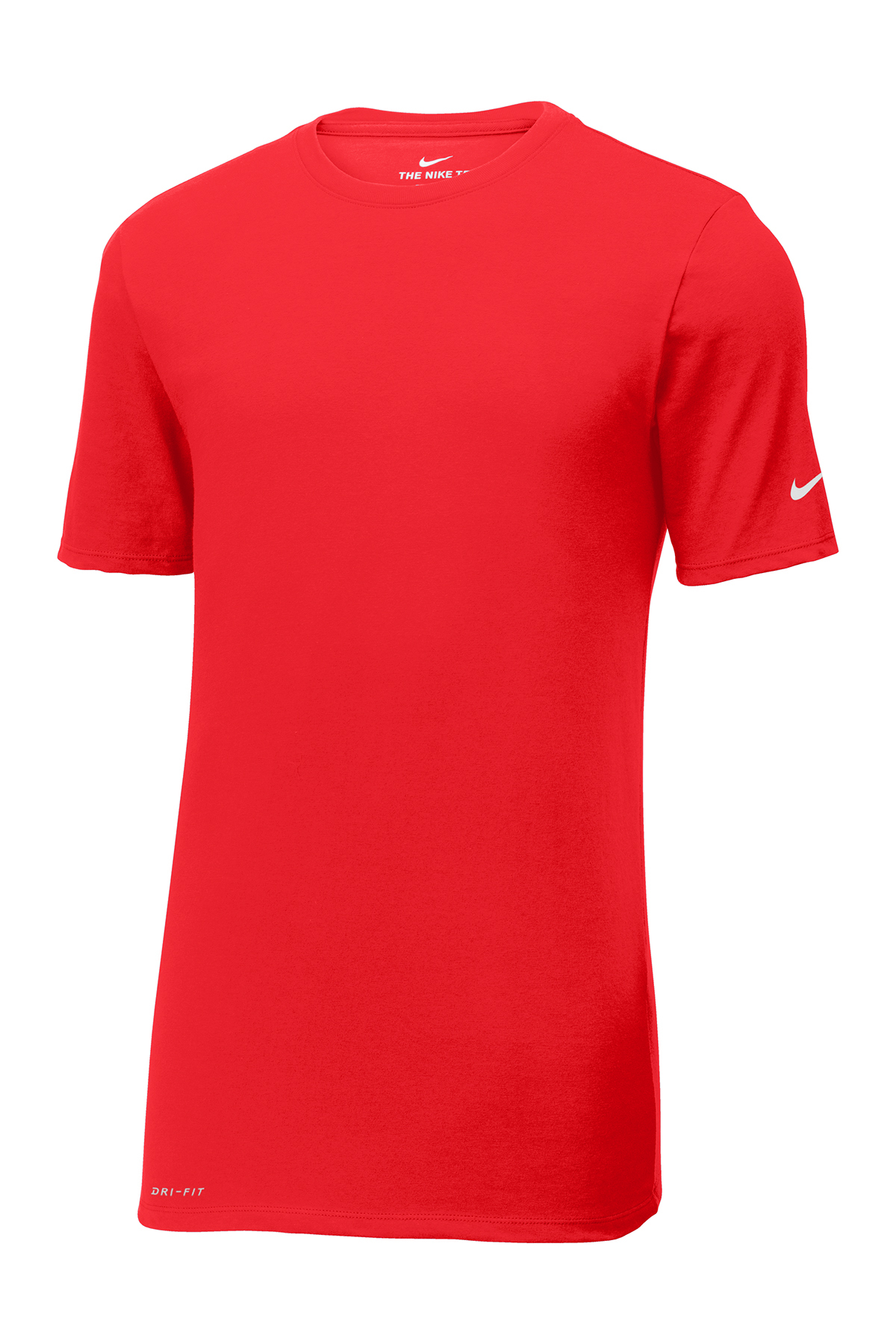 Nike Dri FIT Cotton Poly Tee in University Red