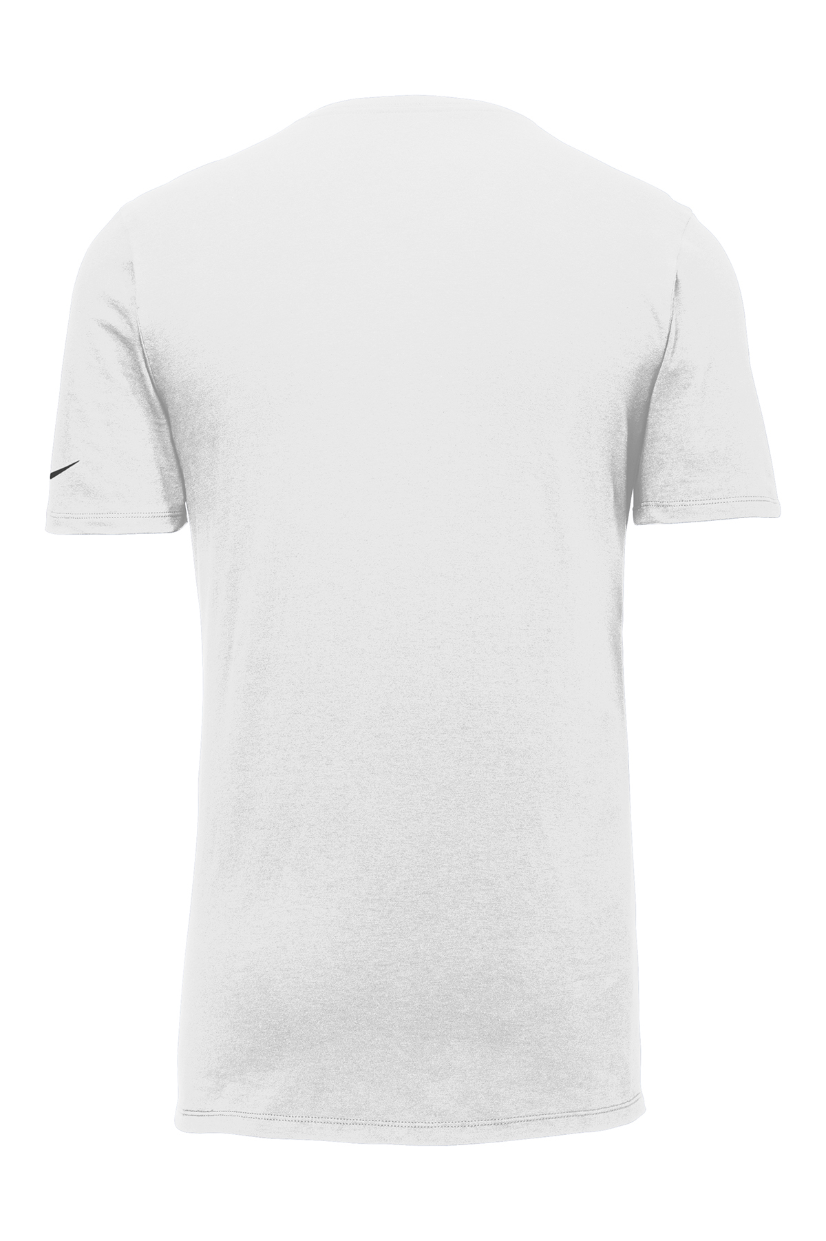 Am image of a Custom Nike Dri FIT Cotton Poly Tee in White!