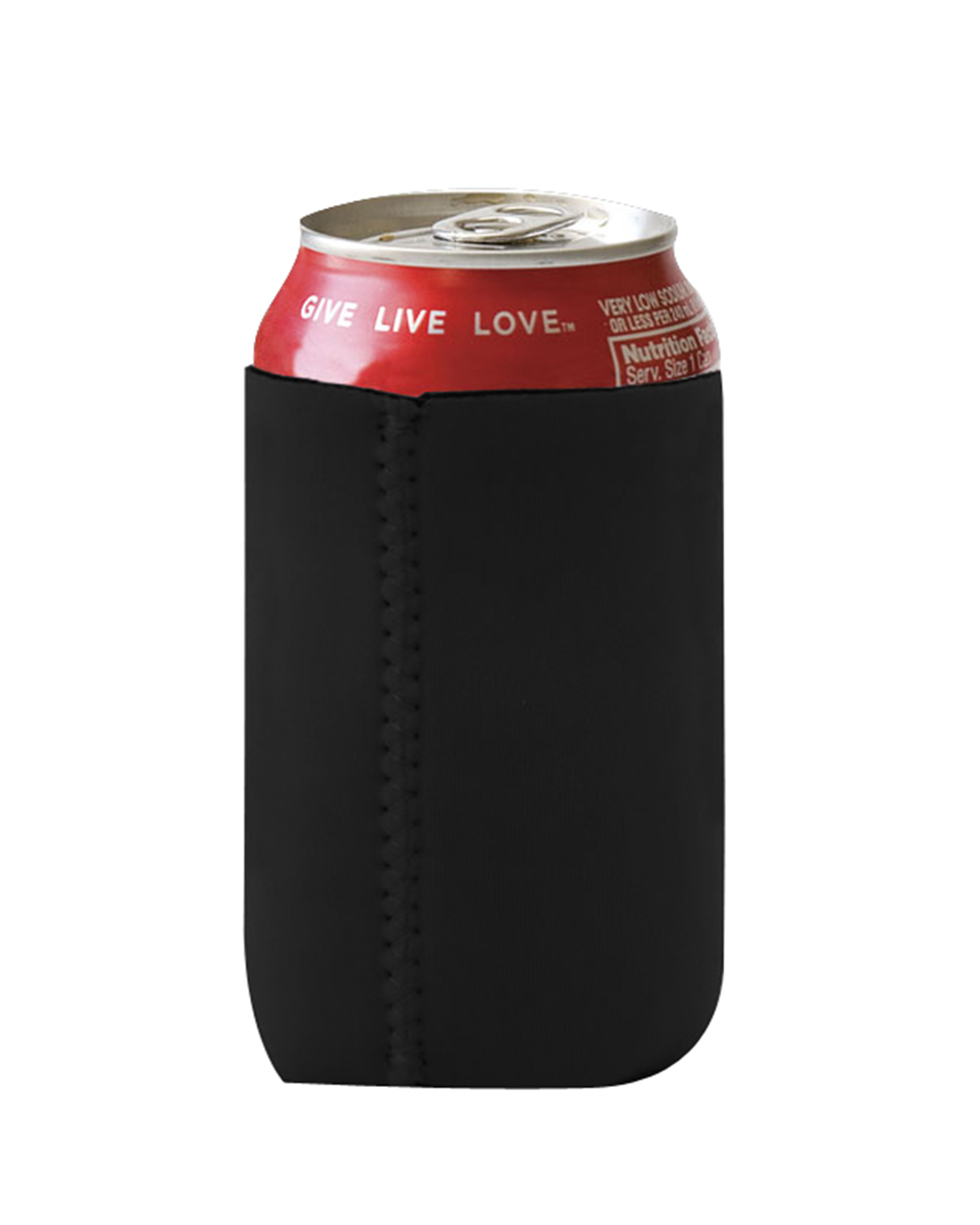 Am image of a Custom Liberty Bags Neoprene Can Holder in Black!