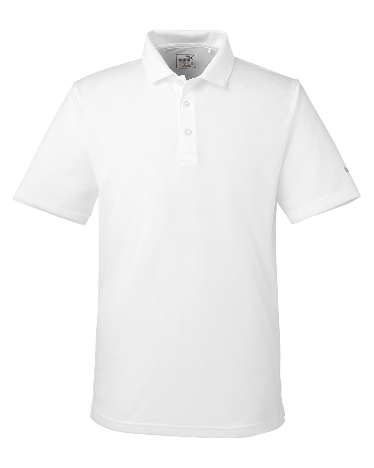 Puma Golf Mens' Icon Golf Polo in BRIGHT WHITE