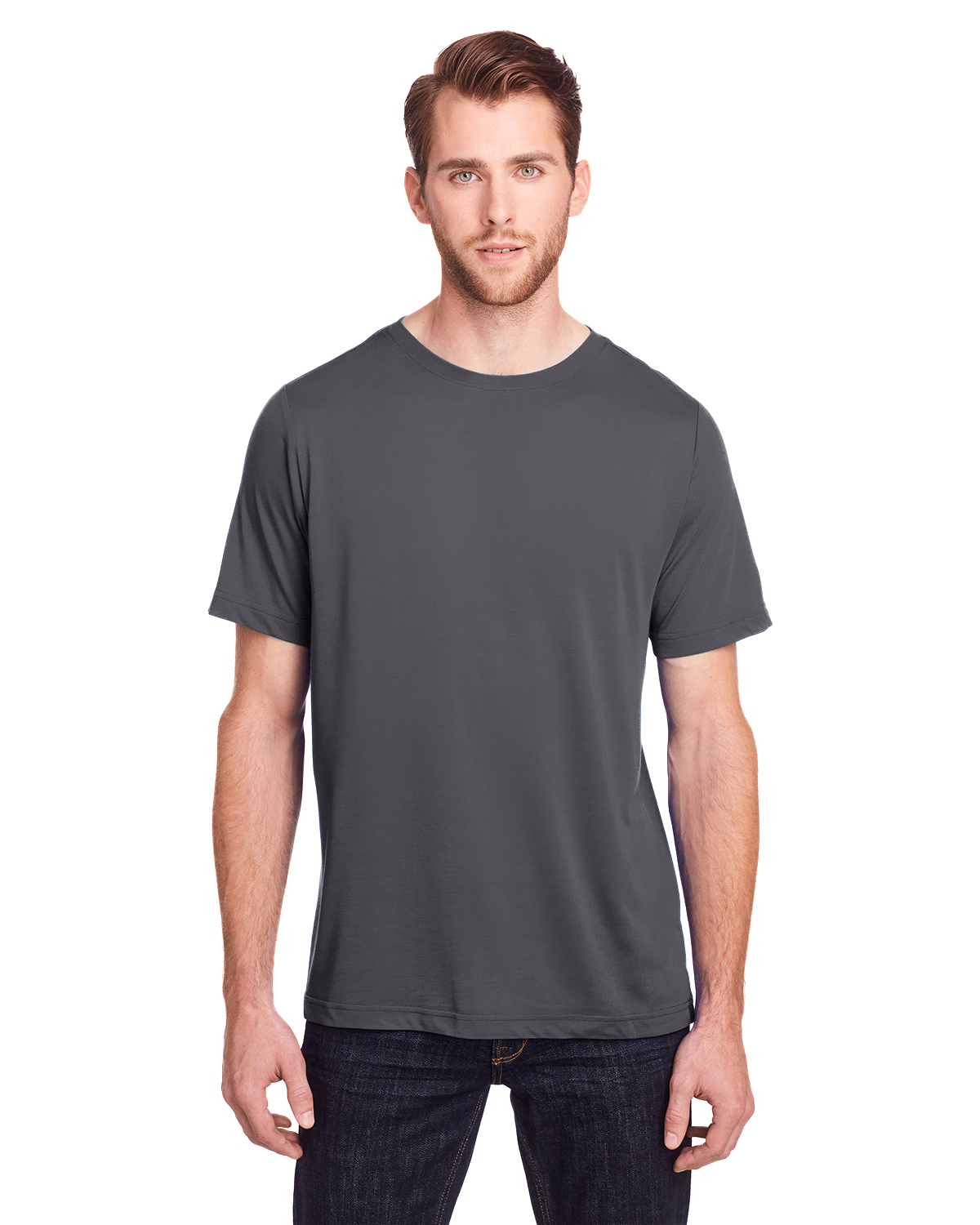 Core 365 Adult Fusion ChromaSoft Performance T Shirt in Carbon