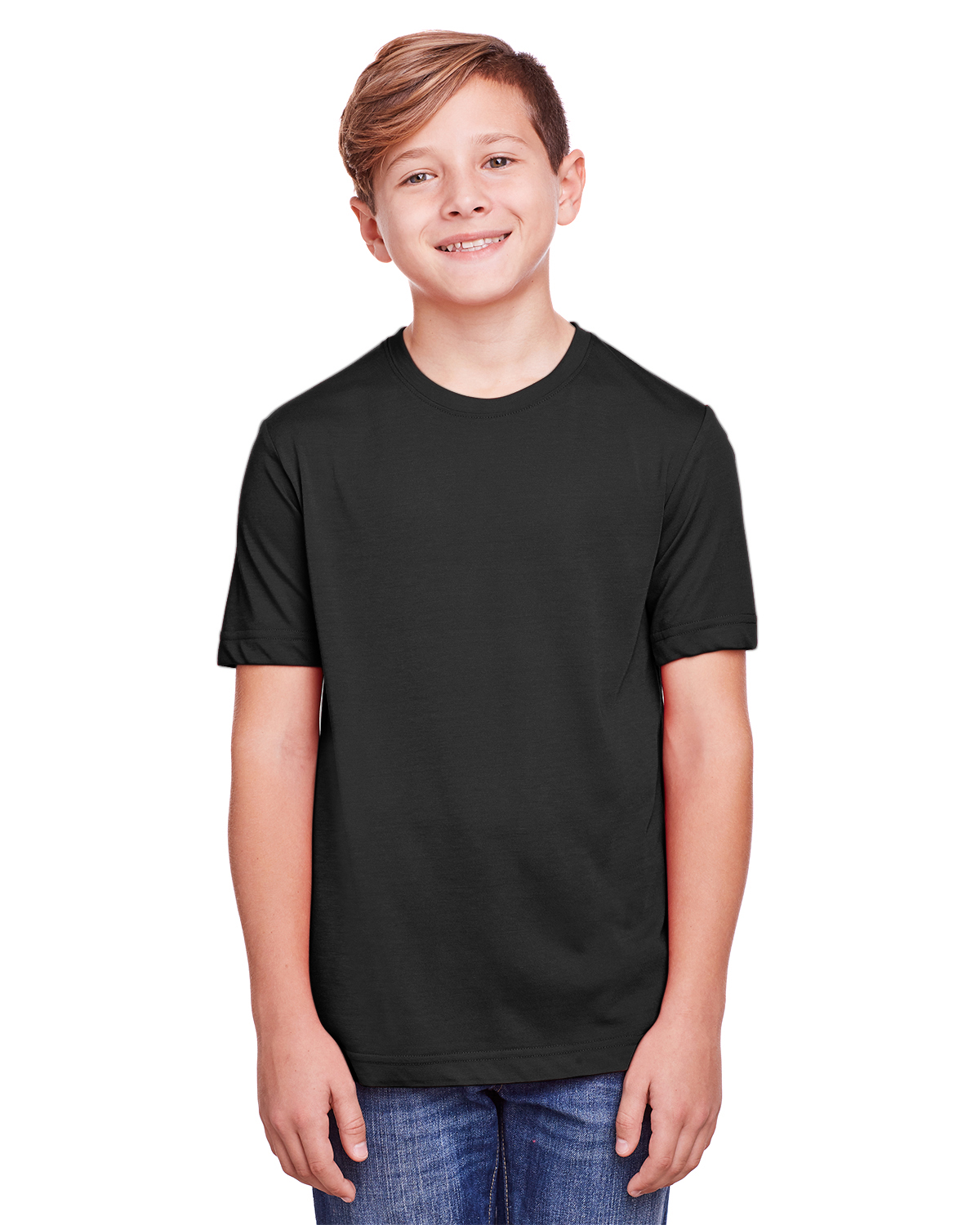 Core 365 Youth Fusion ChromaSoft Performance T Shirt in Black