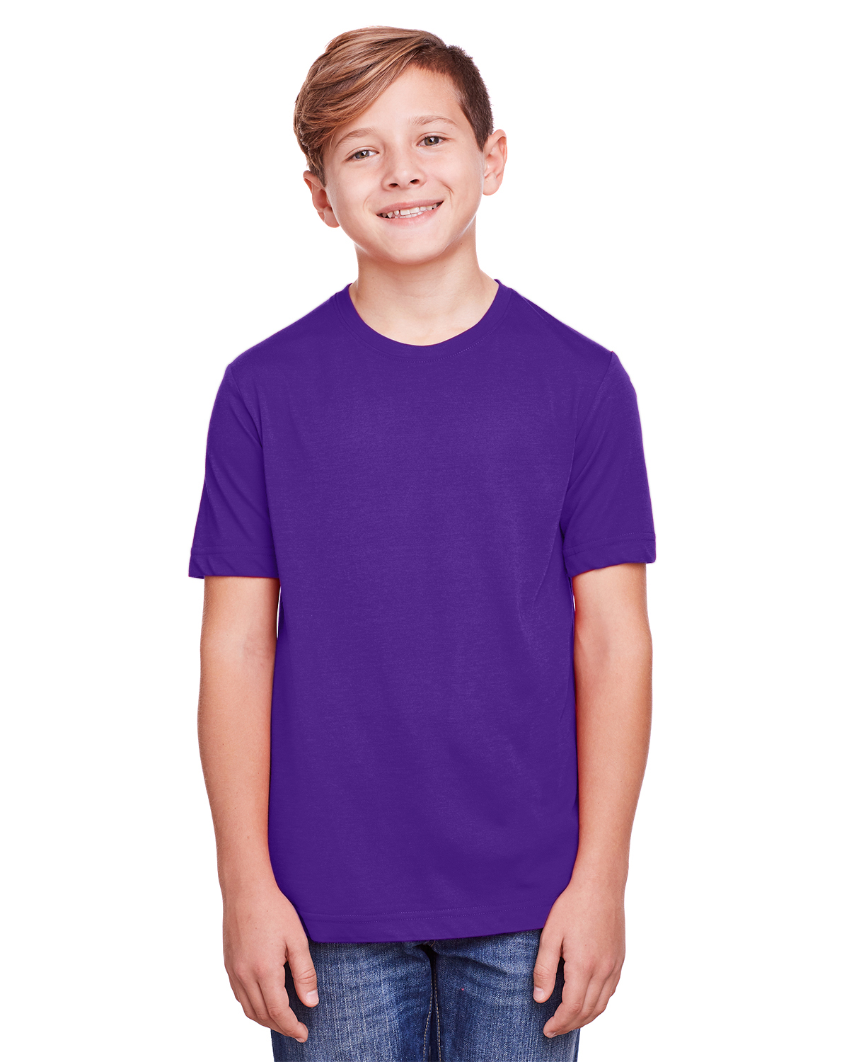Core 365 Youth Fusion ChromaSoft Performance T Shirt in Campus Purple