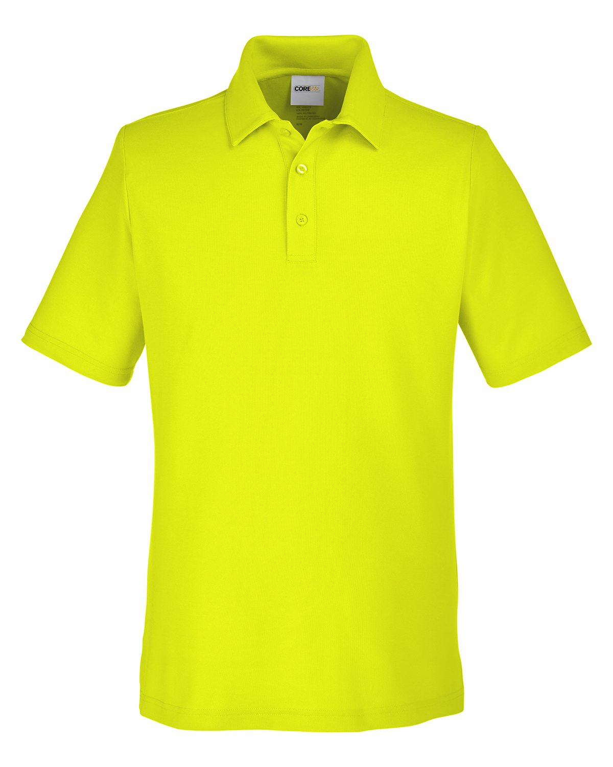 Core 365 Men's Fusion ChromaSoft™ Pique Polo in Safety Yellow