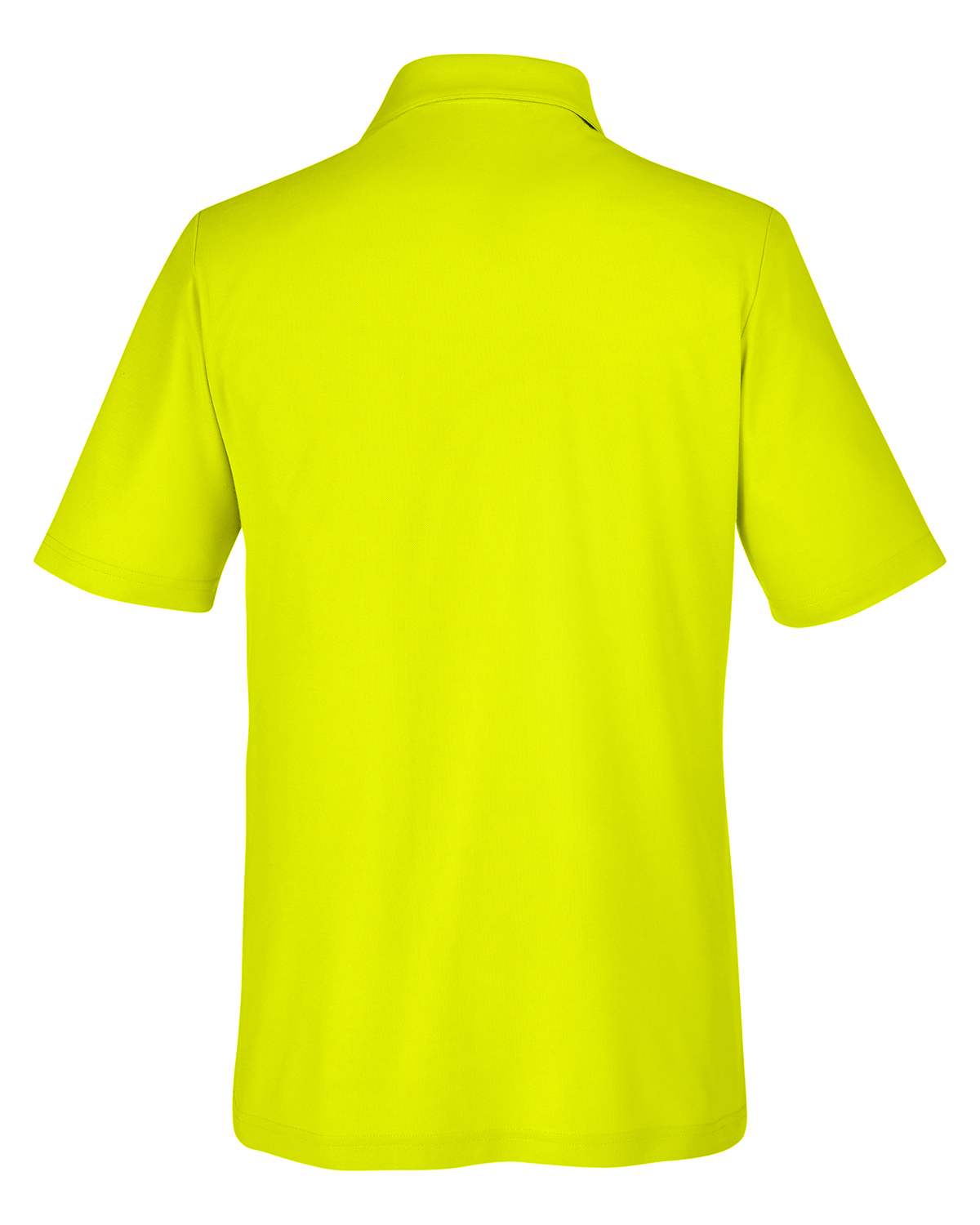 Am image of a Custom Core 365 Men's Fusion ChromaSoft™ Pique Polo in Safety Yellow!