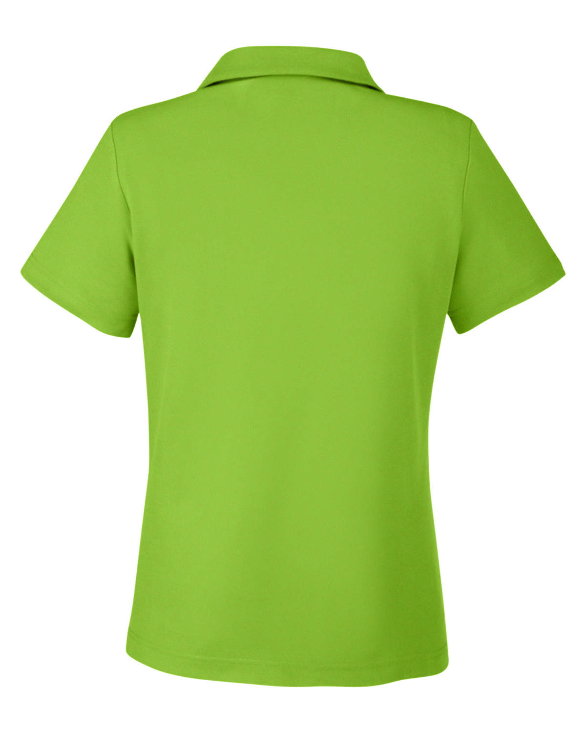 Am image of a Custom Core 365 Ladies Fusion ChromaSoft Pique Polo in Acid Green!