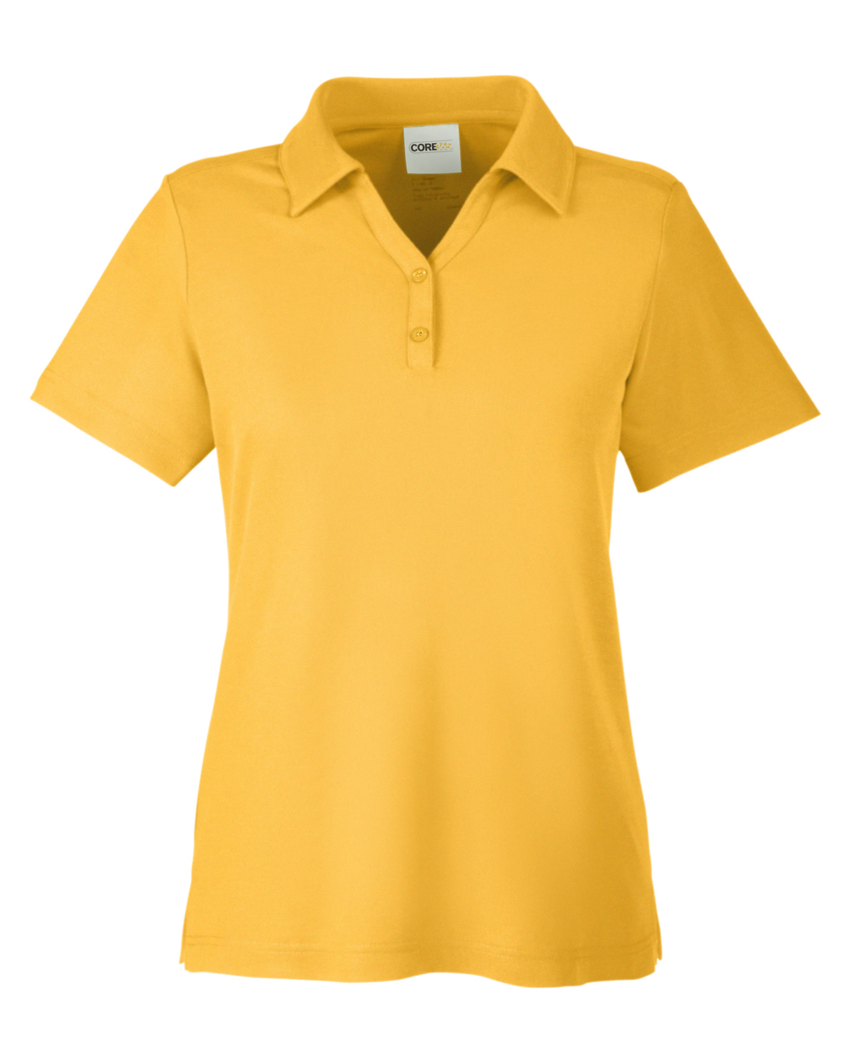 Core 365 Ladies Fusion ChromaSoft Pique Polo in Campus Gold