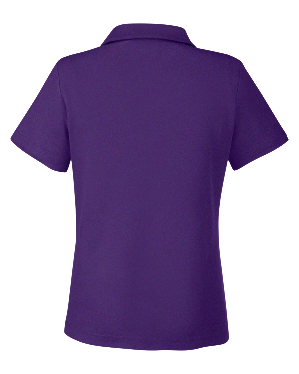 Am image of a Custom Core 365 Ladies Fusion ChromaSoft Pique Polo in Campus Purple!