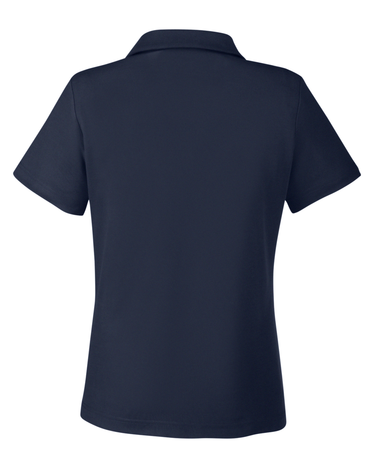 Am image of a Custom Core 365 Ladies Fusion ChromaSoft Pique Polo in Classic Navy!