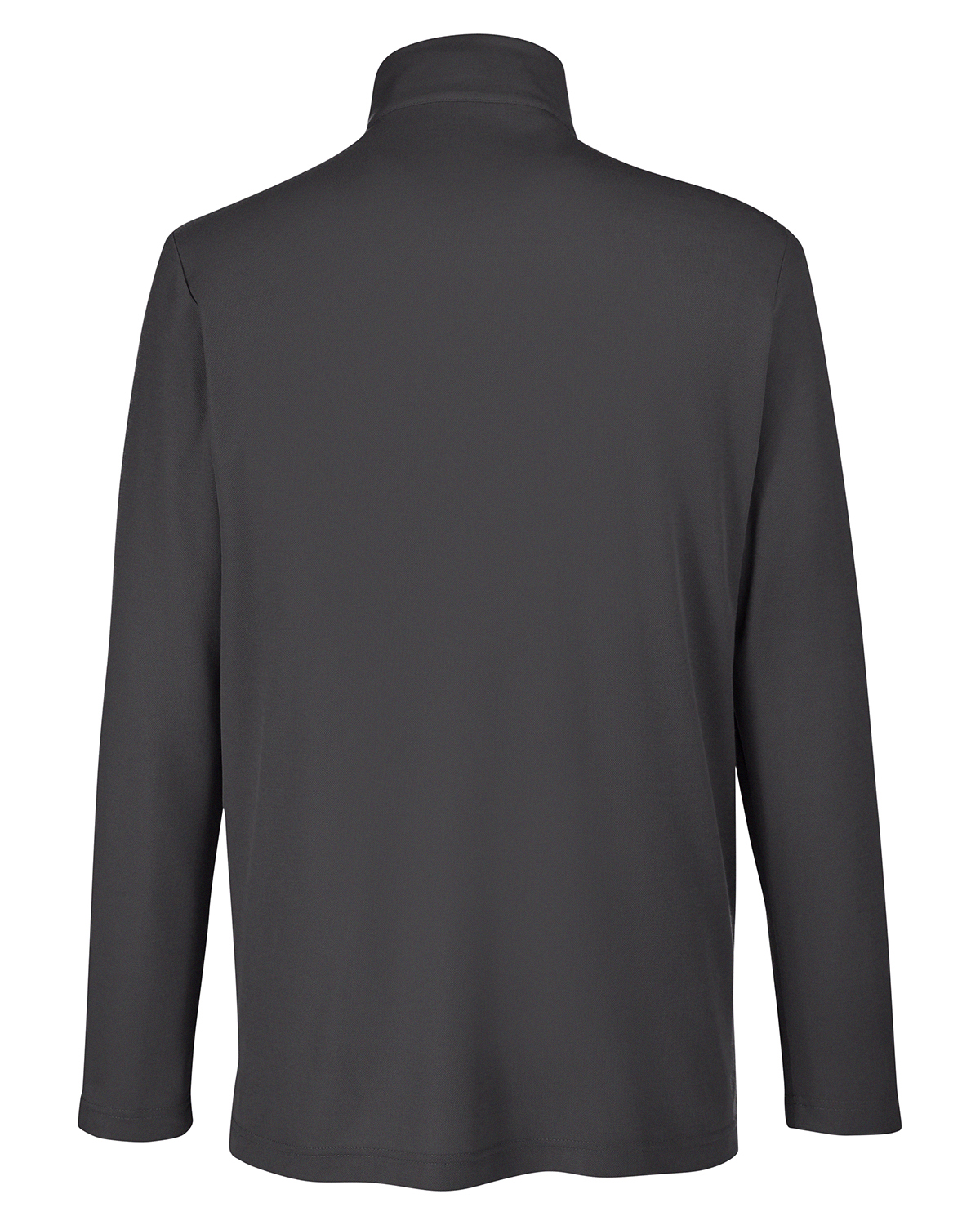 Am image of a Custom Core 365 Men's Fusion ChromaSoft™ Pique Quarter Zip in Carbon!