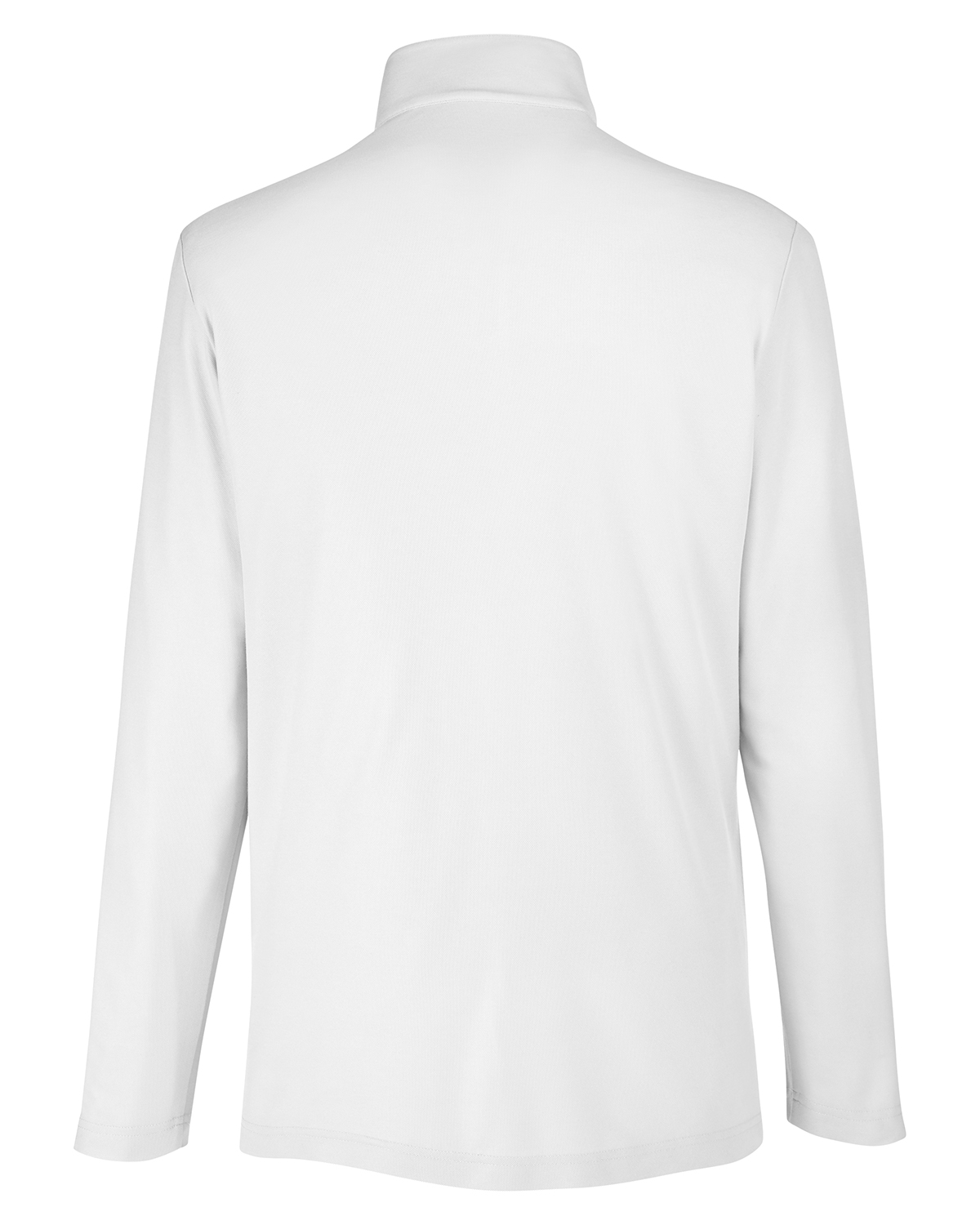 Am image of a Custom Core 365 Men's Fusion ChromaSoft™ Pique Quarter Zip in White!