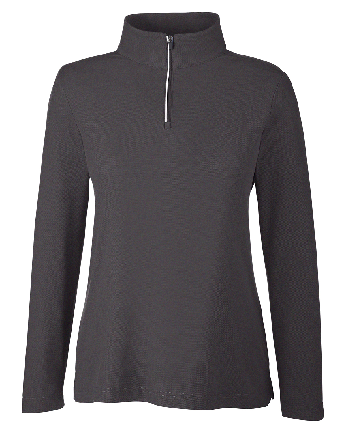 Core 365 Ladies Fusion ChromaSoft Pique Quarter Zip in Carbon