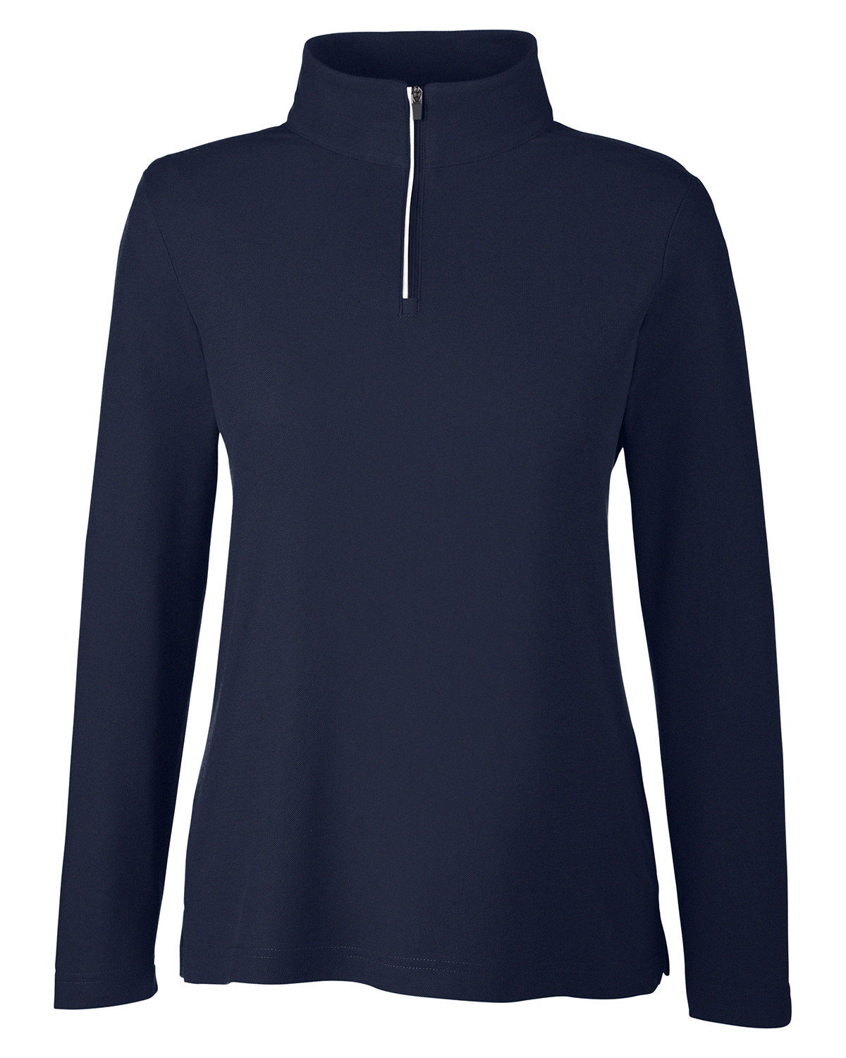 Core 365 Ladies Fusion ChromaSoft Pique Quarter Zip in Classic Navy