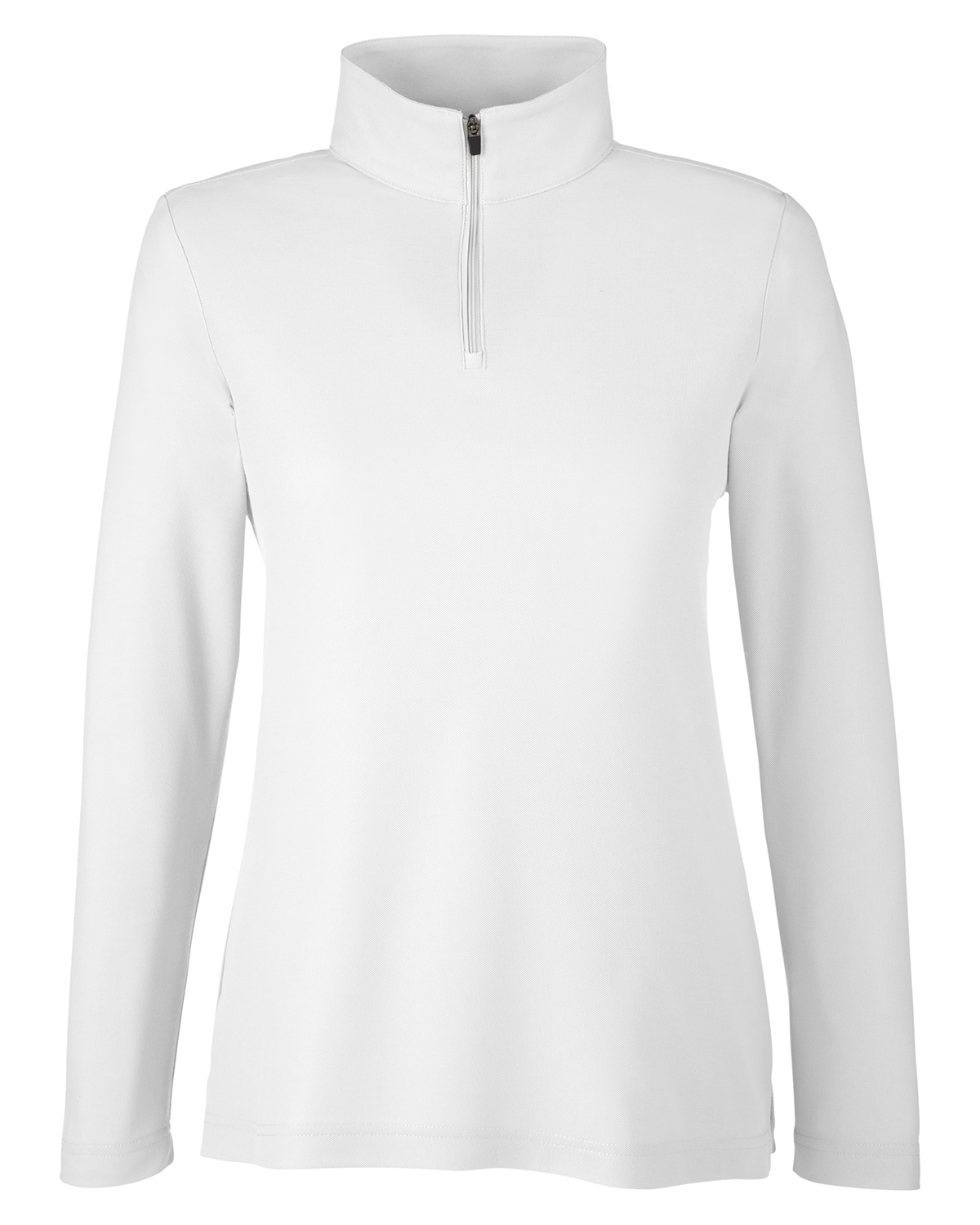 Core 365 Ladies Fusion ChromaSoft Pique Quarter Zip in White