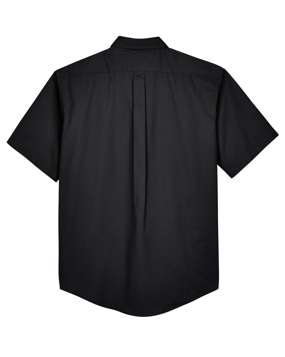 Am image of a Custom Core 365 Men's Optimum Short Sleeve Twill Shirt in Black!