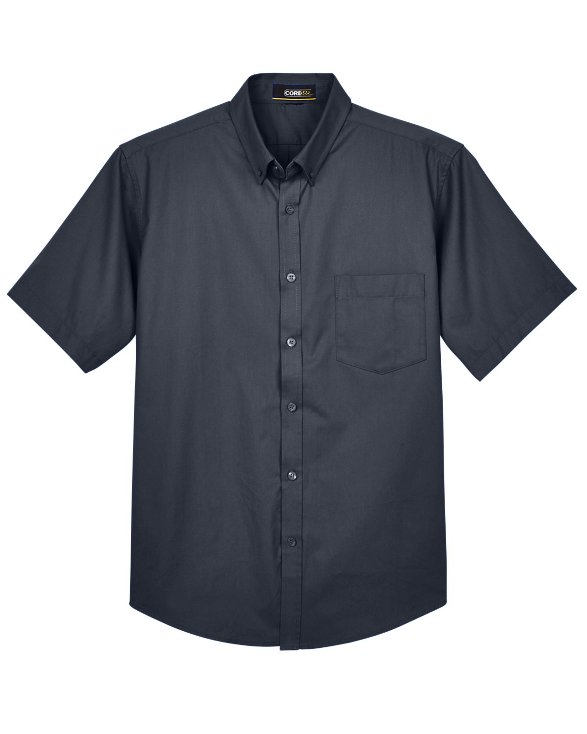 Core 365 Men's Optimum Short Sleeve Twill Shirt in Carbon