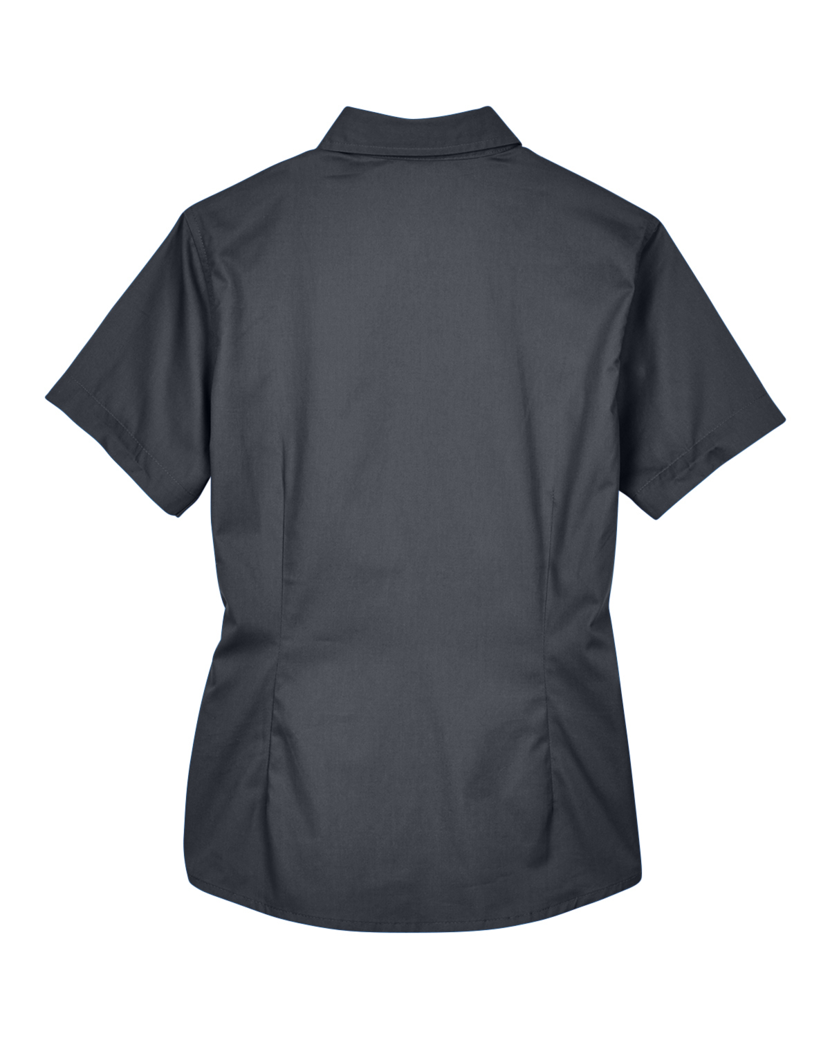 Am image of a Custom Core 365 Ladies' Optimum Short Sleeve Twill Shirt in Carbon!