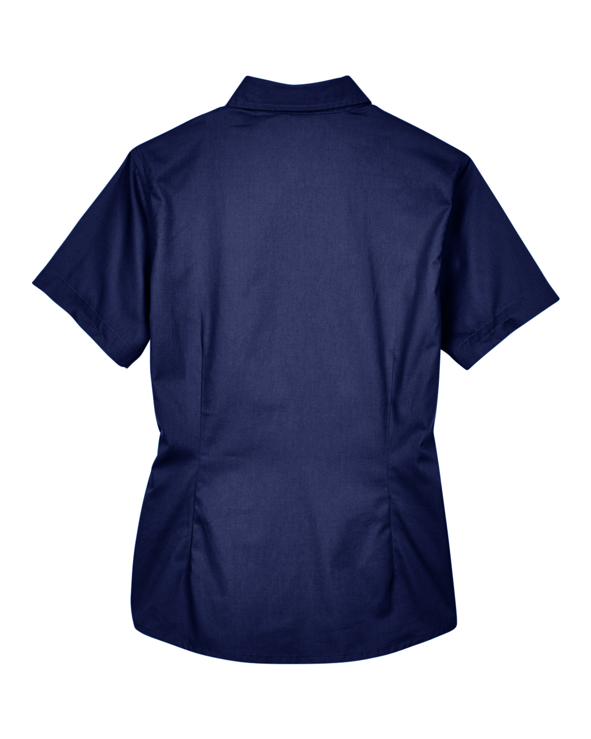 Am image of a Custom Core 365 Ladies' Optimum Short Sleeve Twill Shirt in Classic Navy!