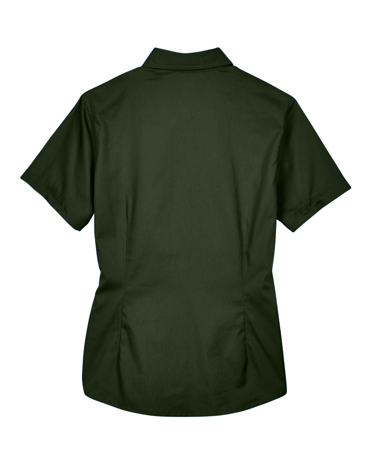 Am image of a Custom Core 365 Ladies' Optimum Short Sleeve Twill Shirt in Forest!