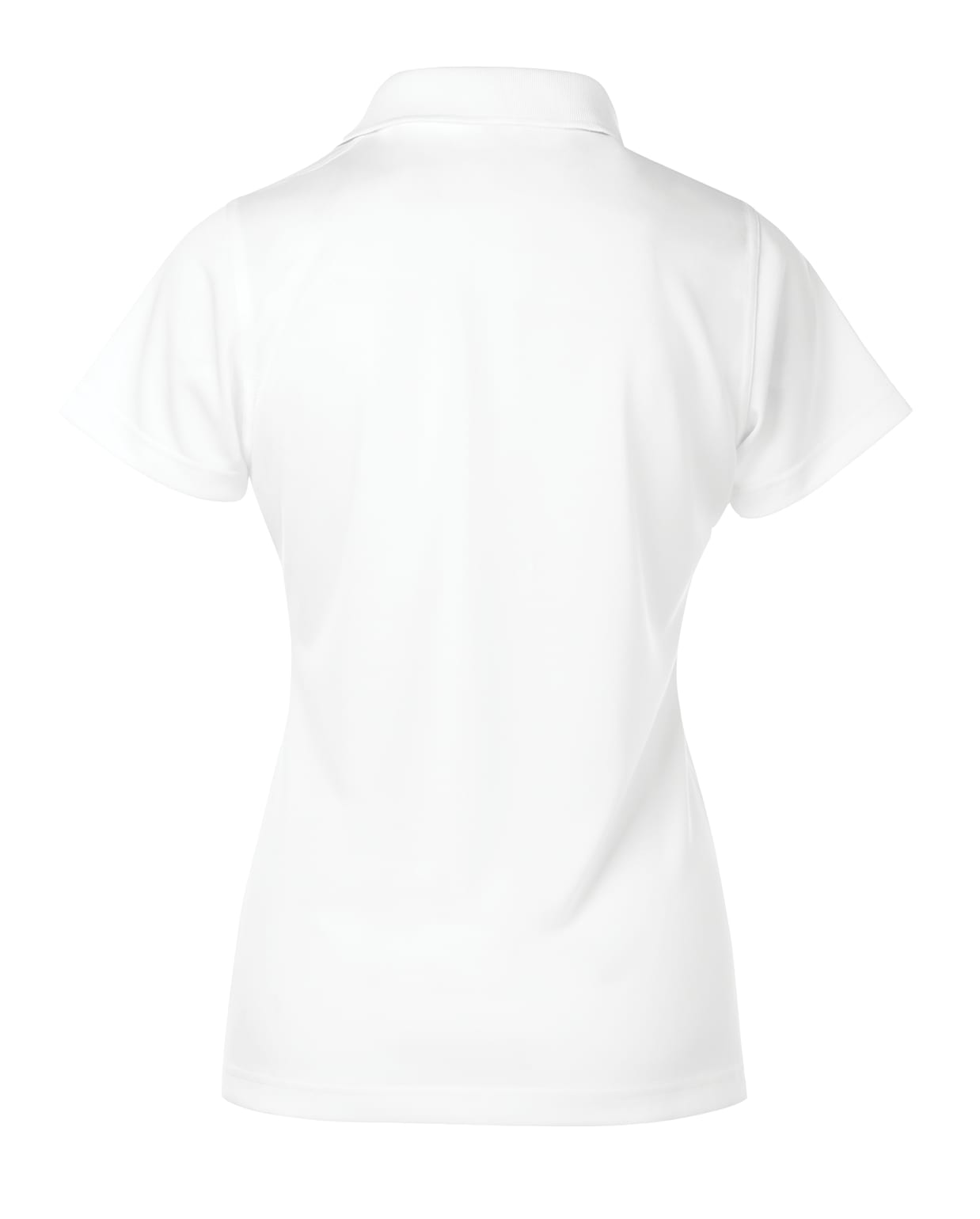 Am image of a Custom Coal Harbour Snag Proof Power Ladies Sport Shirt in White!