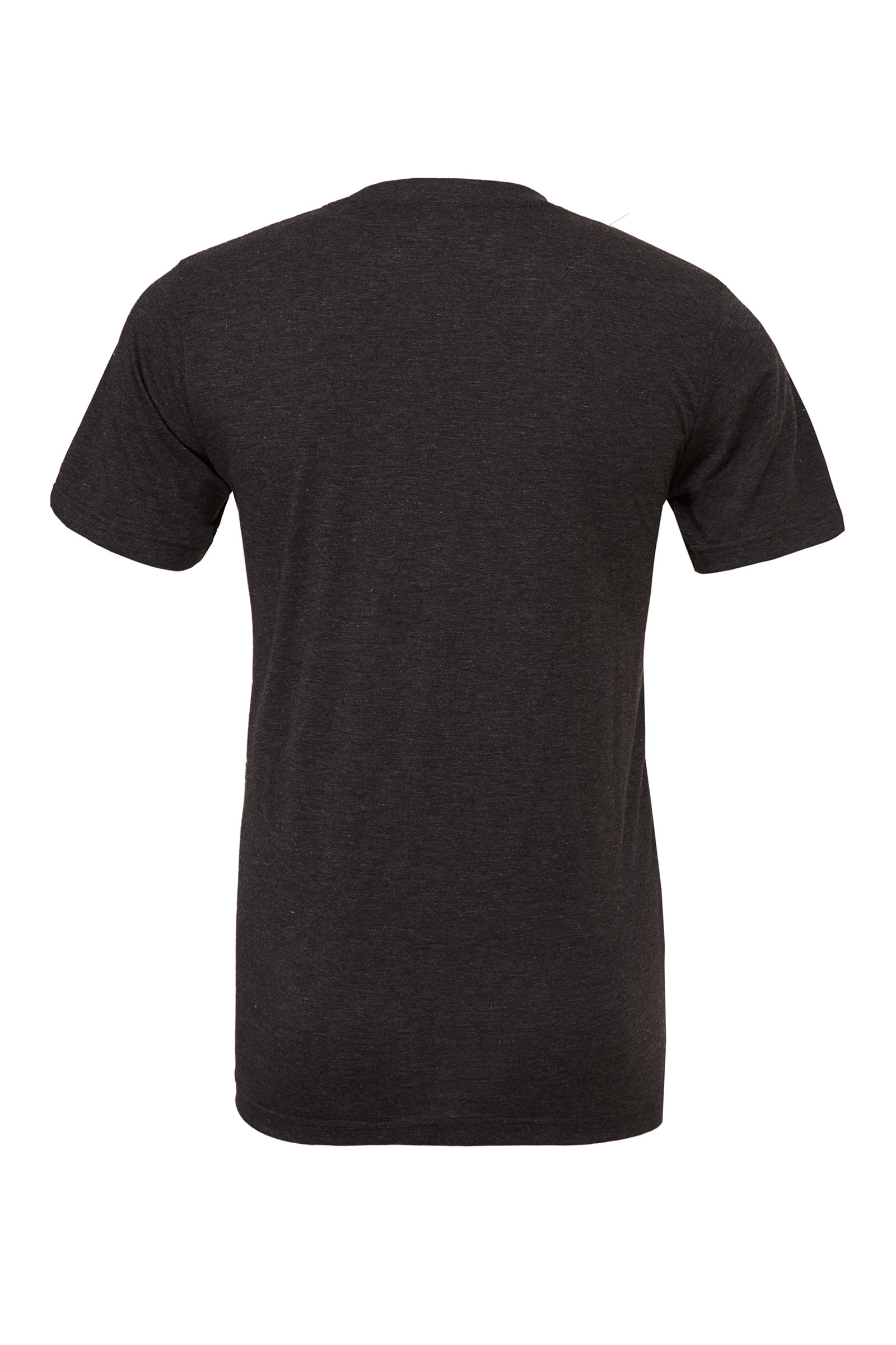 Am image of a Custom Bella and Canvas Unisex Triblend Tee in Charcoal Black Triblend!
