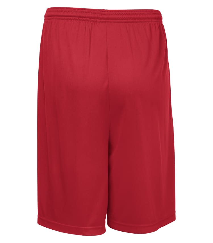 Am image of a Custom Authentic Pro Team Shorts in Red!