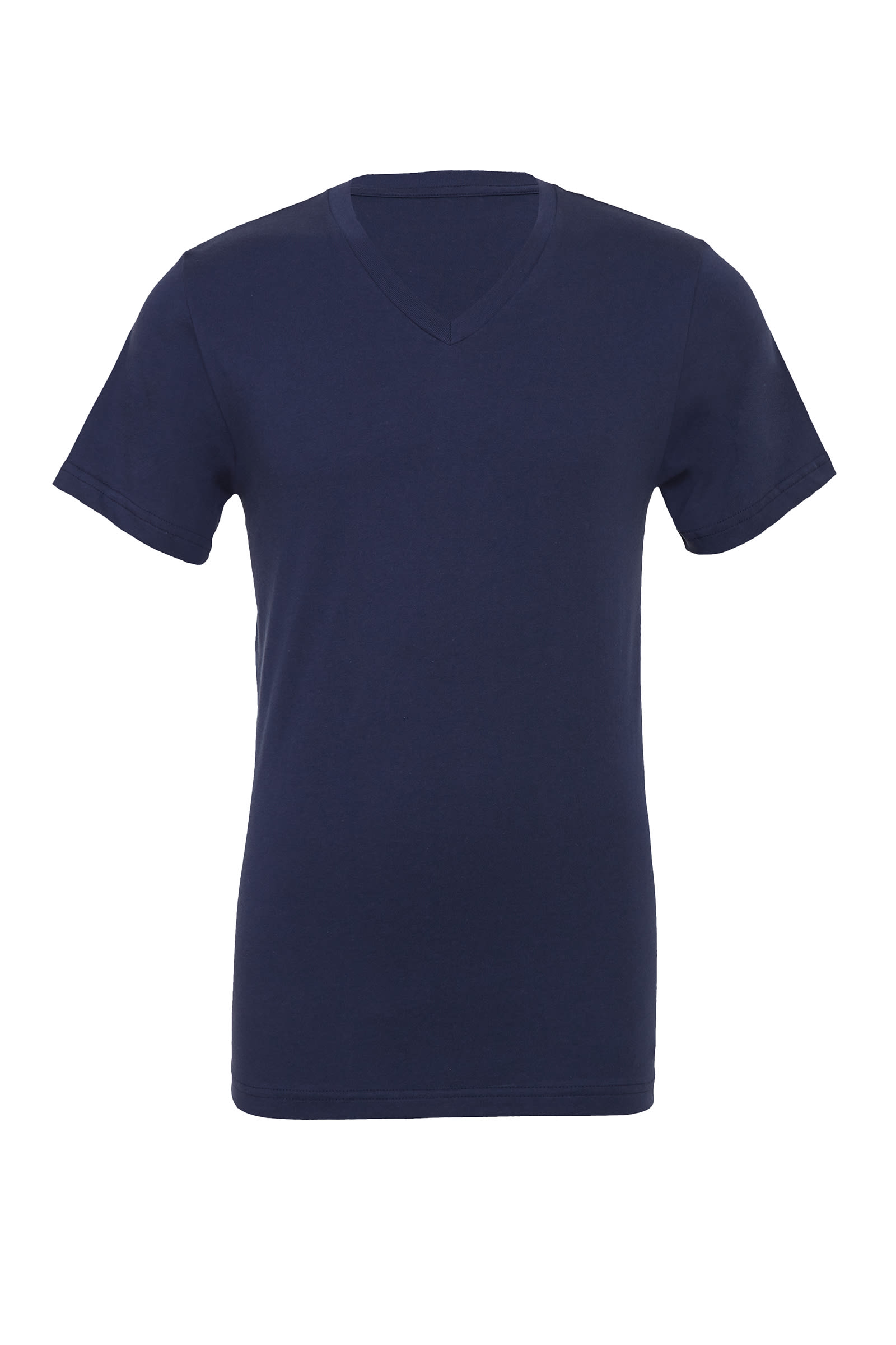 Bella and Canvas Jersey V Neck Tee in Navy