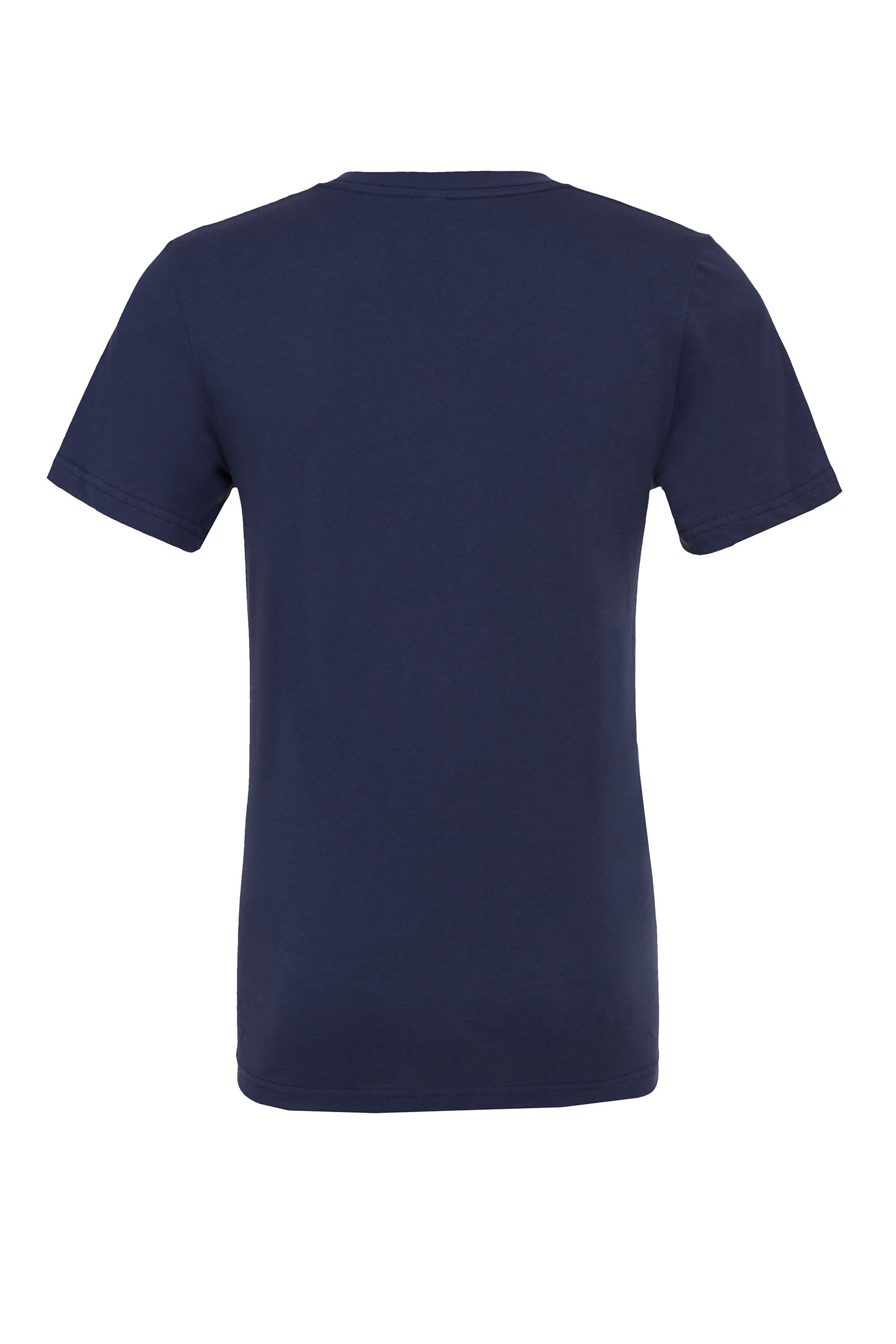 Am image of a Custom Bella and Canvas Jersey V Neck Tee in Navy!
