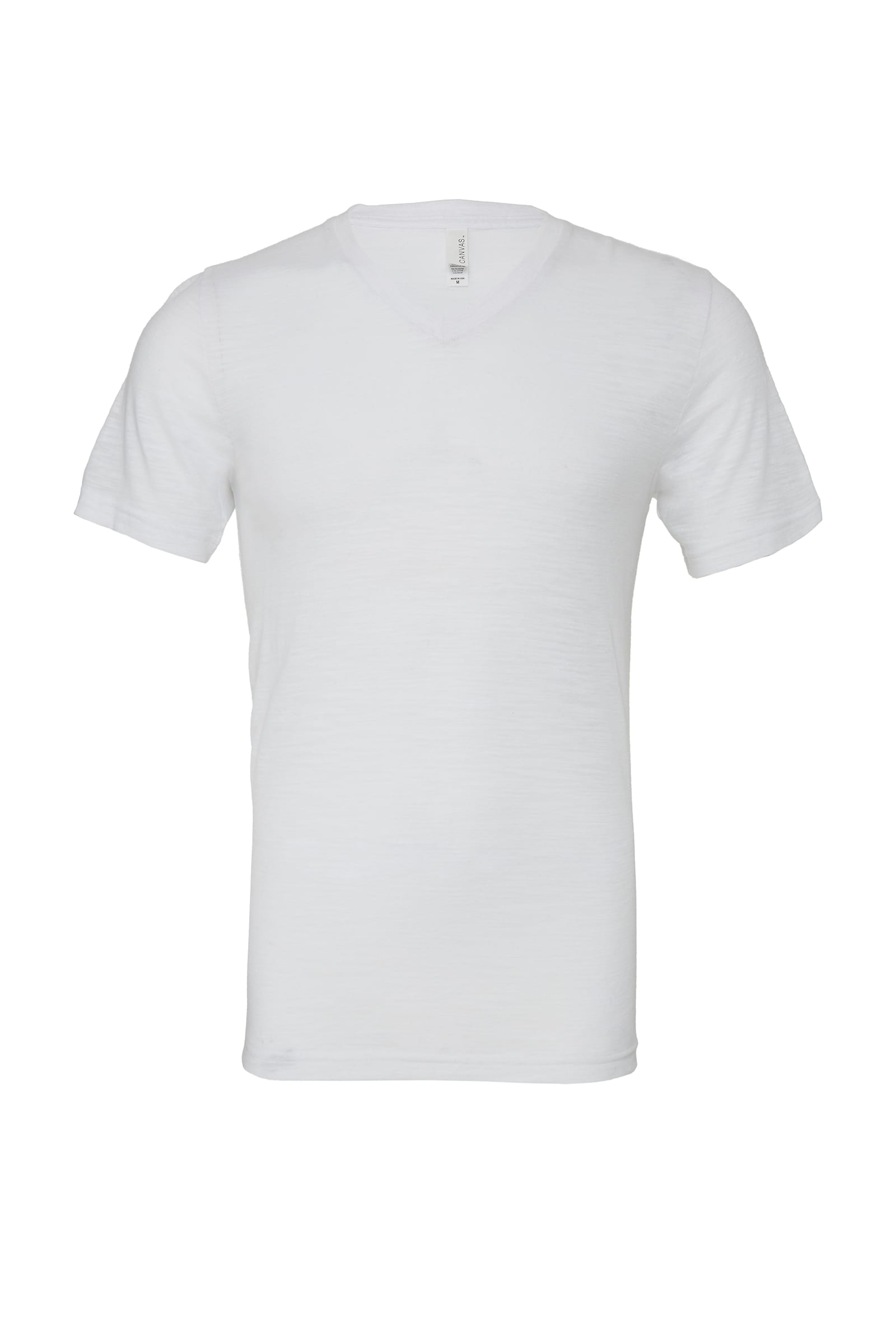 Bella and Canvas Jersey V Neck Tee in White